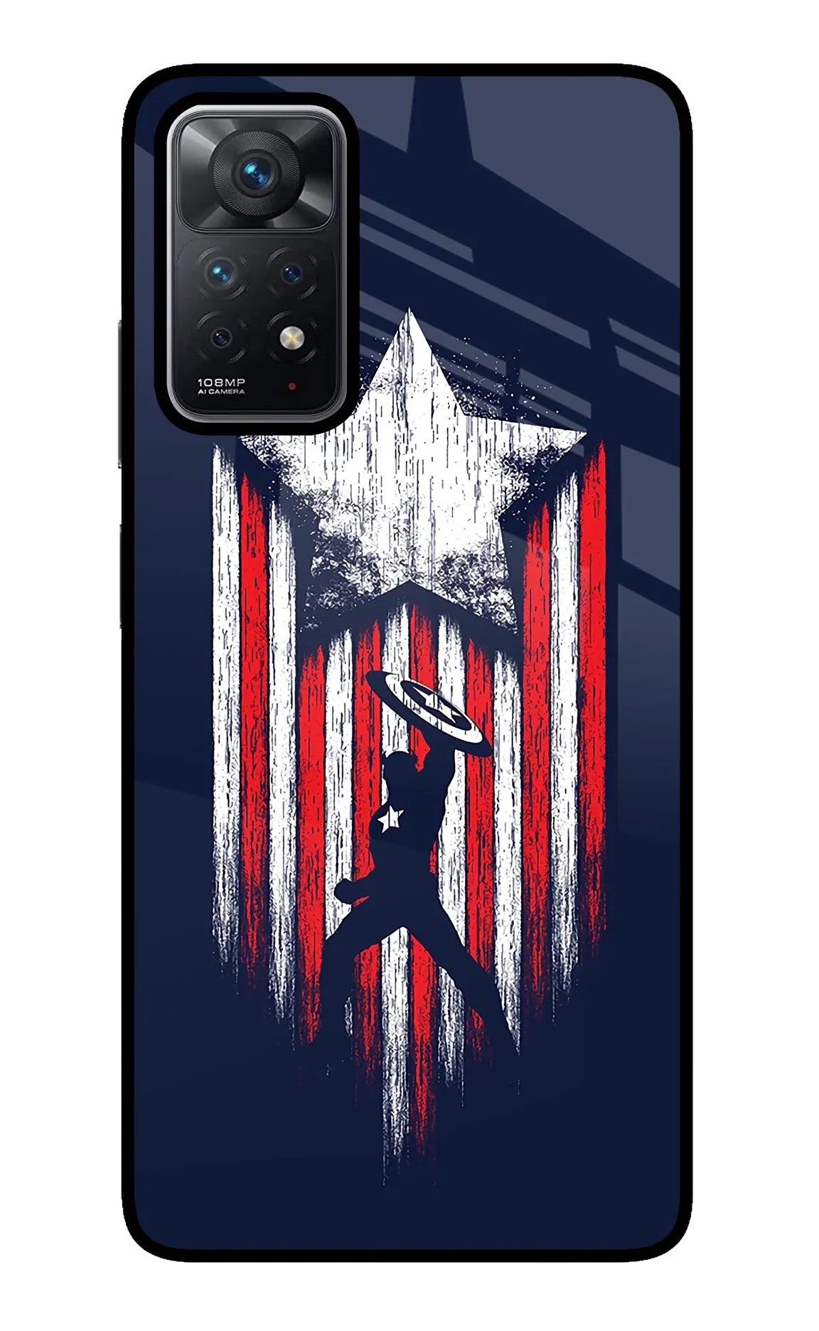 Captain America Marvel Art Redmi Note 11 Pro Glass Case - Captain America Marvel Art Redmi Note 11 Pro Glass Case Captain America Marvel Art Redmi Note 11 Pro Glass Case