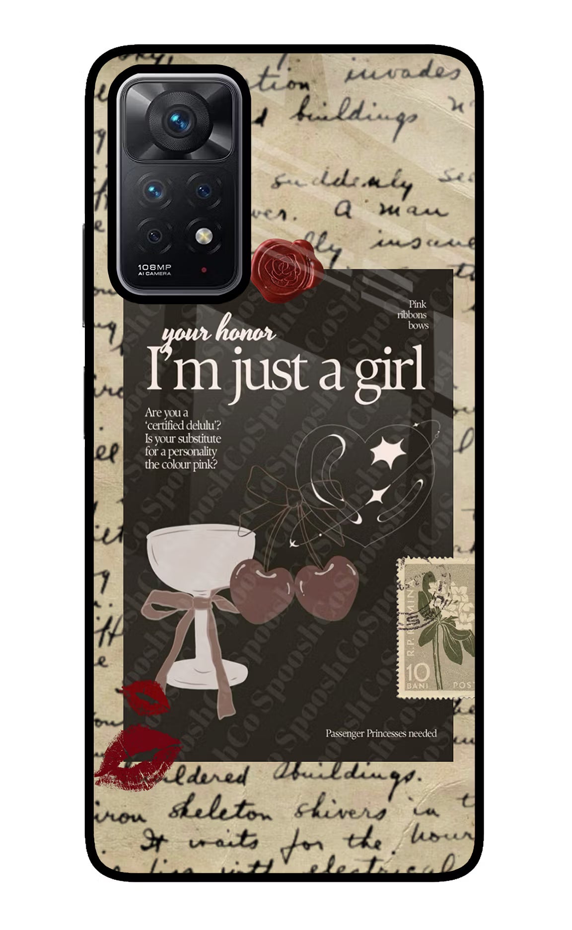 I am just a girl Redmi Note 11 Pro Glass Case - I am just a girl Redmi Note 11 Pro Glass Case I am just a girl Redmi Note 11 Pro Glass Case
