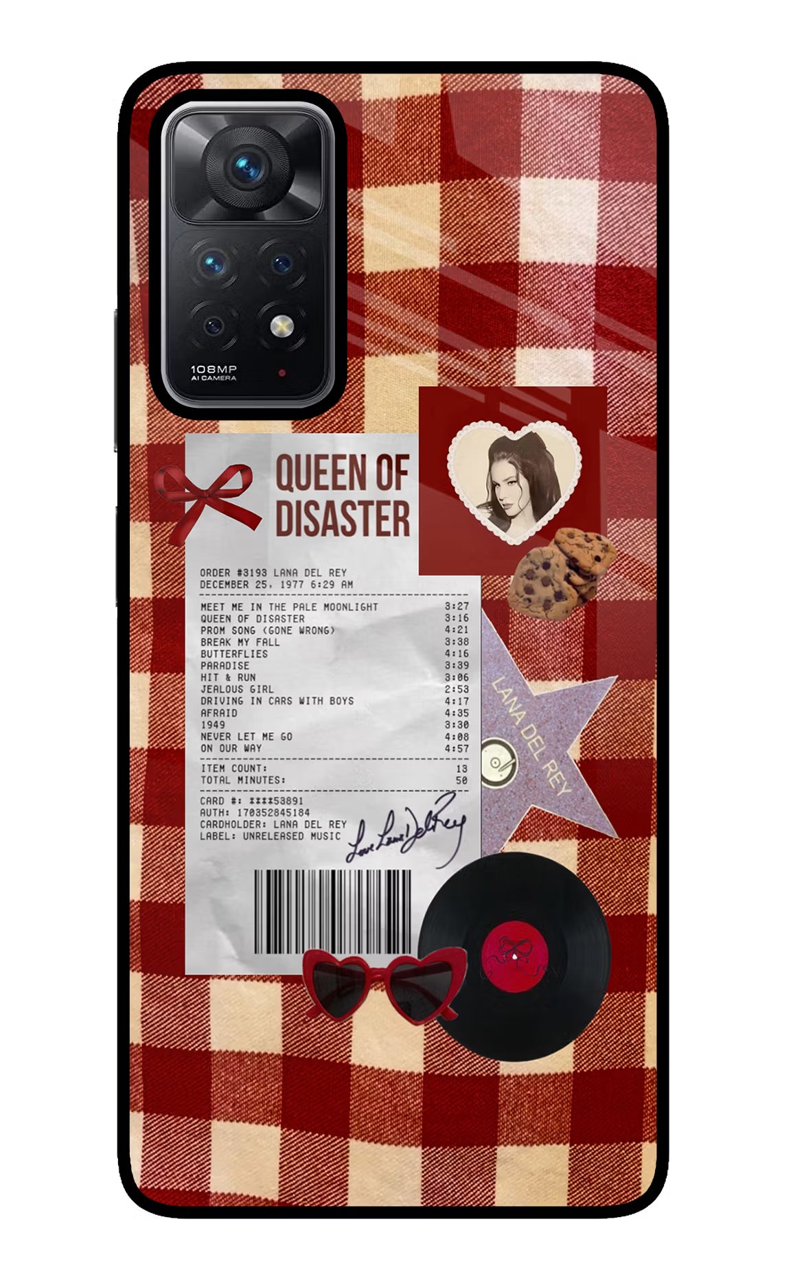 Queen of Disaster Redmi Note 11 Pro Glass Case - Queen of Disaster Redmi Note 11 Pro Glass Case Queen of Disaster Redmi Note 11 Pro Glass Case