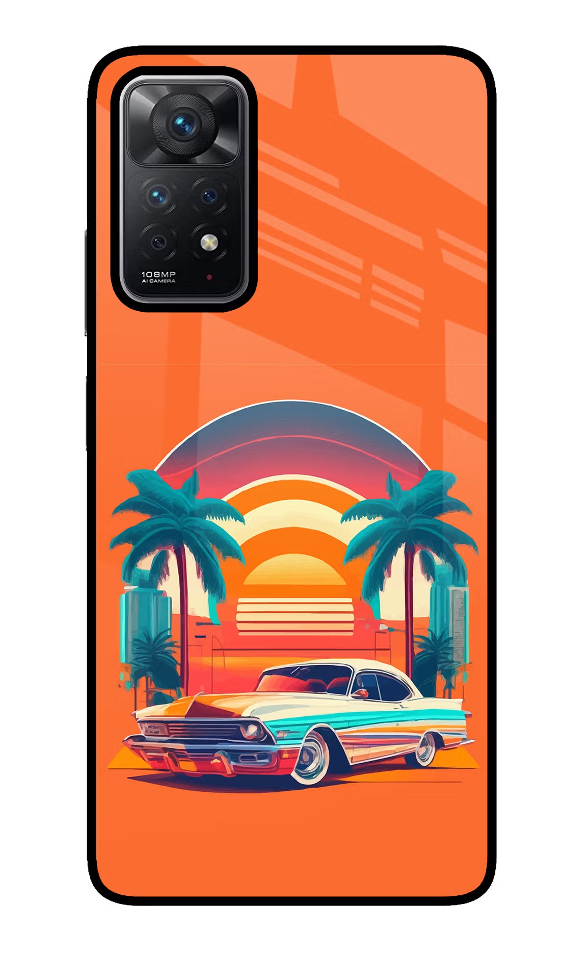 Palm Drive 80s Redmi Note 11 Pro Glass Case - Palm Drive 80s Redmi Note 11 Pro Glass Case Palm Drive 80s Redmi Note 11 Pro Glass Case