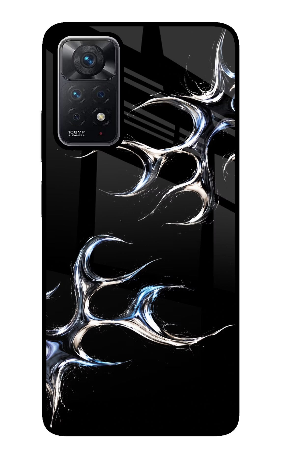 Chrome Tribal Redmi Note 11 Pro Glass Case - Chrome Tribal Redmi Note 11 Pro Glass Case Chrome Tribal Redmi Note 11 Pro Glass Case