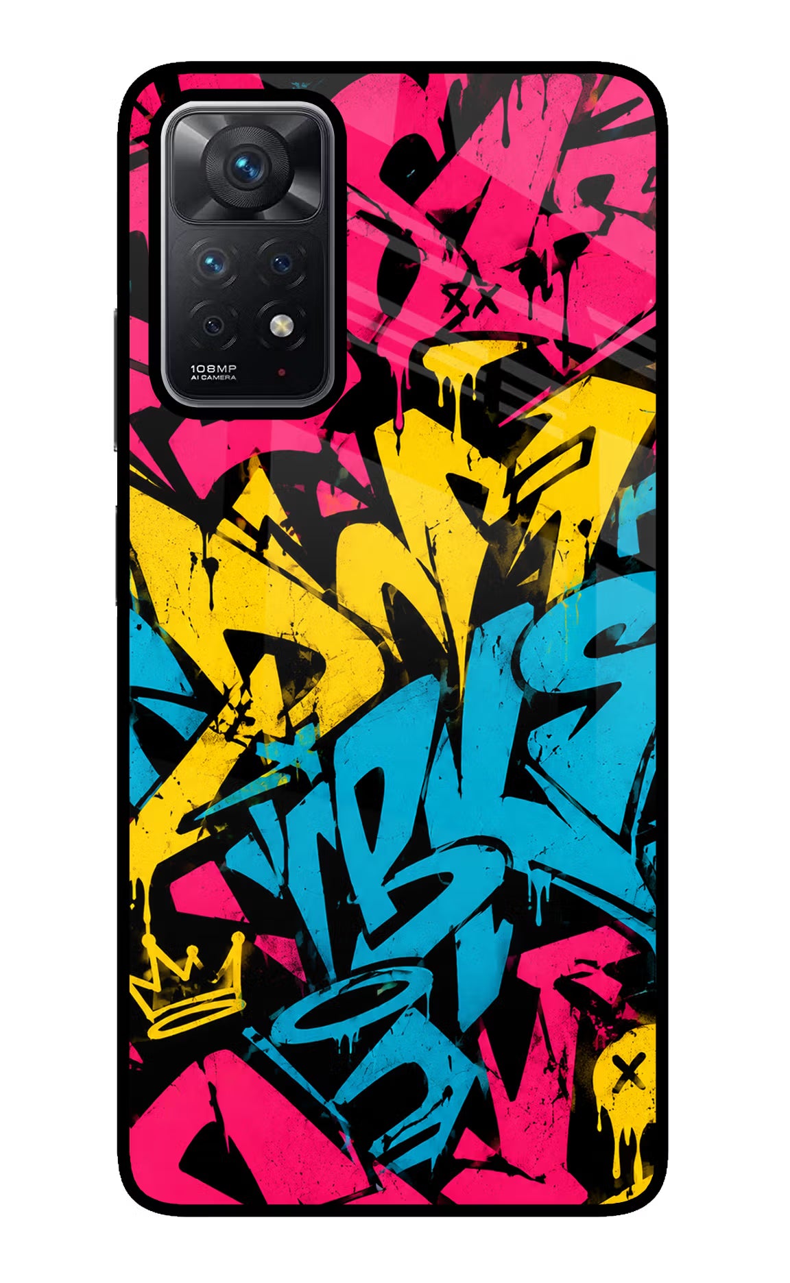 Graffiti Vibe Redmi Note 11 Pro Glass Case - Graffiti Vibe Redmi Note 11 Pro Glass Case Graffiti Vibe Redmi Note 11 Pro Glass Case
