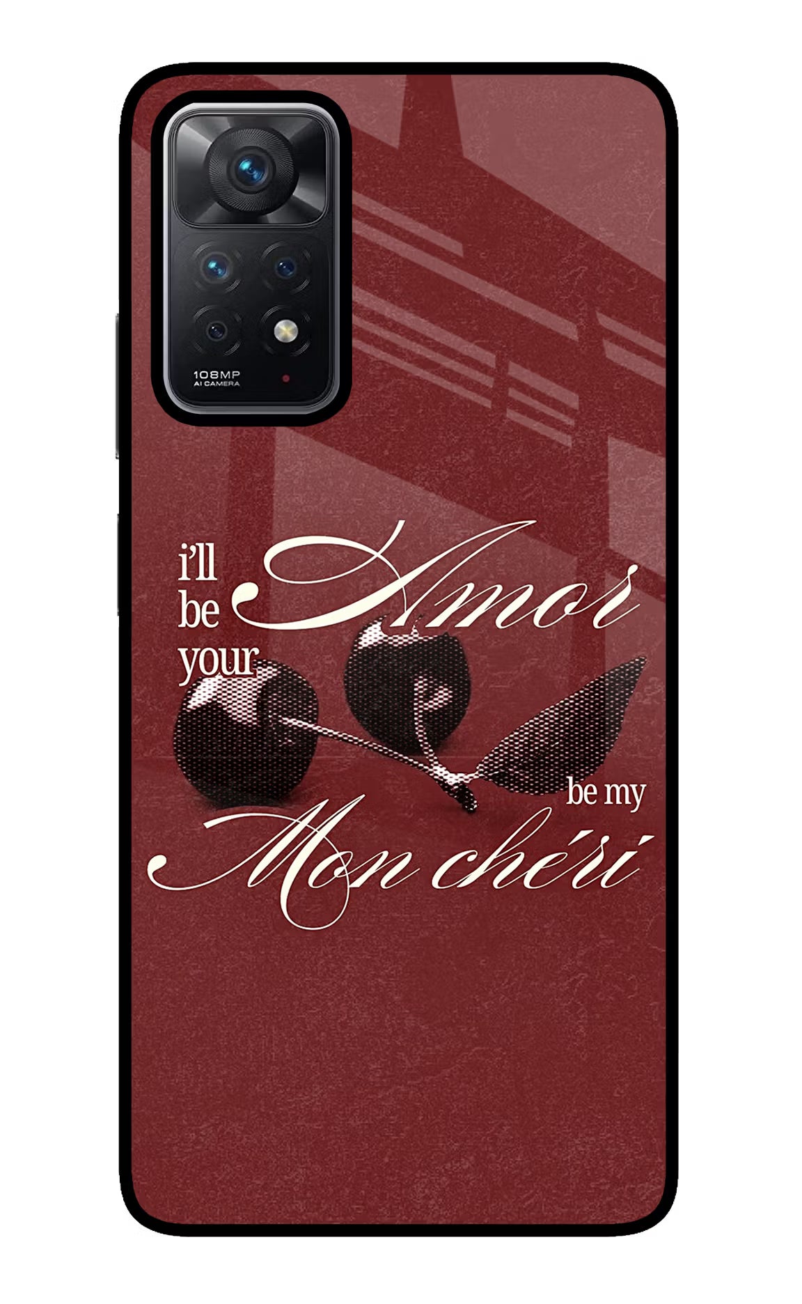 Velvet Cherry Redmi Note 11 Pro Glass Case - Velvet Cherry Redmi Note 11 Pro Glass Case Velvet Cherry Redmi Note 11 Pro Glass Case