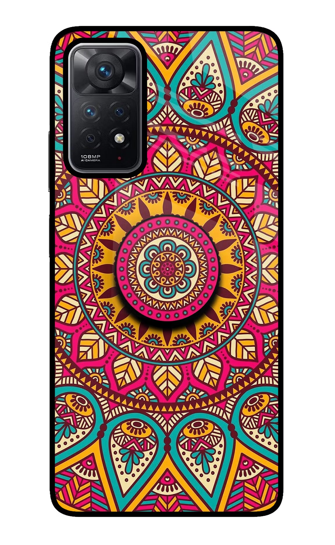 Mandala Redmi Note 11 Pro Glass Case - Mandala Redmi Note 11 Pro Glass Case Mandala Redmi Note 11 Pro Glass Case