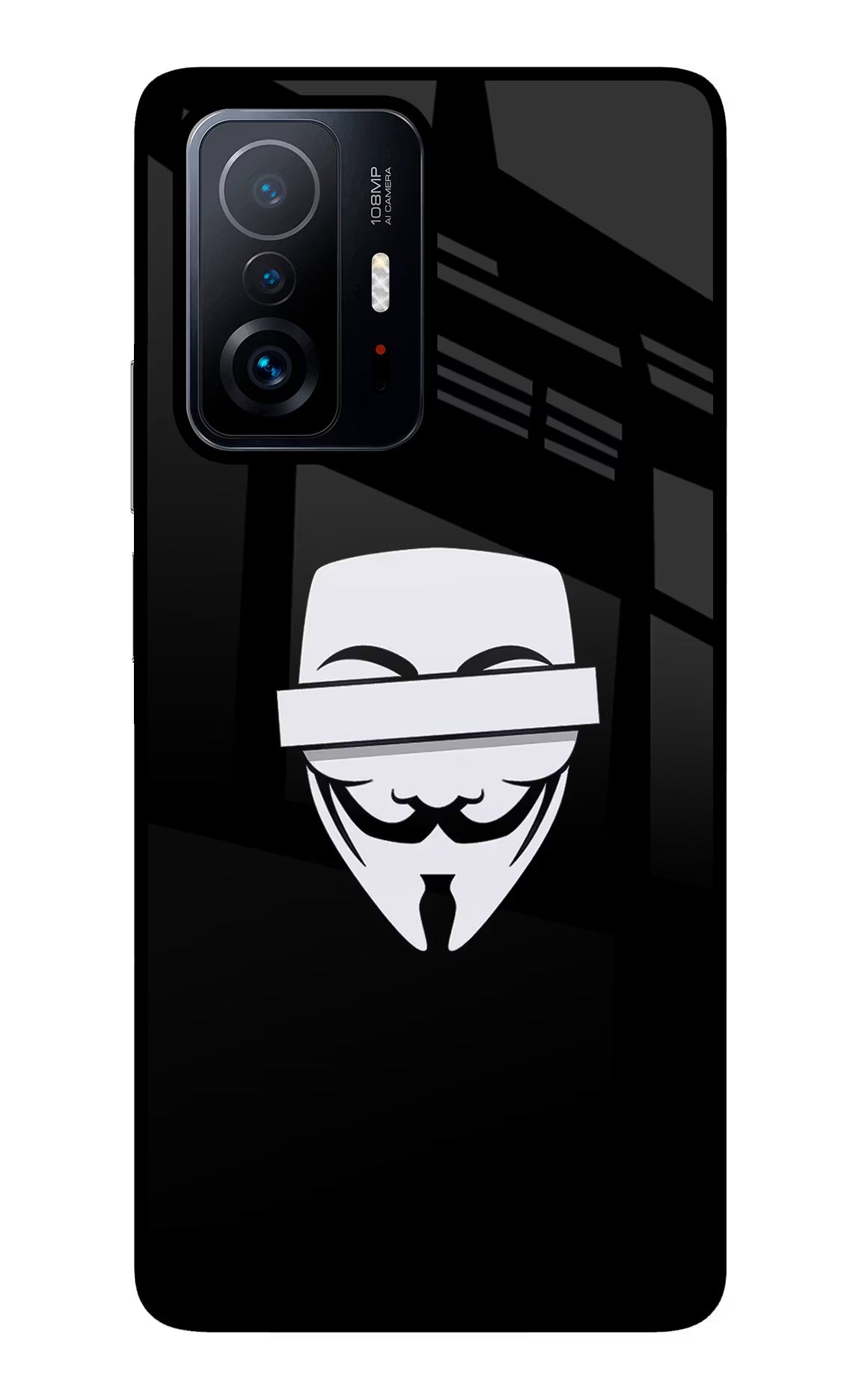 Anonymous Face Mi 11T Pro 5G Glass Case - Anonymous Face Mi 11T Pro 5G Glass Case Anonymous Face Mi 11T Pro 5G Glass Case