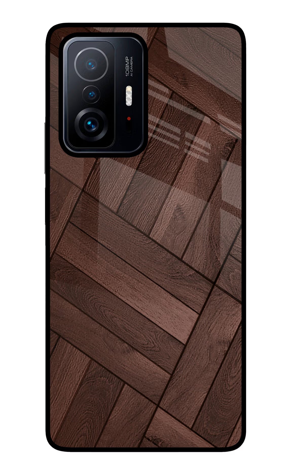 Wooden Texture Design Mi 11T Pro 5G Back Cover - Wooden Texture Design Mi 11T Pro 5G Glass Case Back Cover by Casekaro Wooden Texture Design Mi 11T Pro 5G Glass Case Back Cover by Casekaro