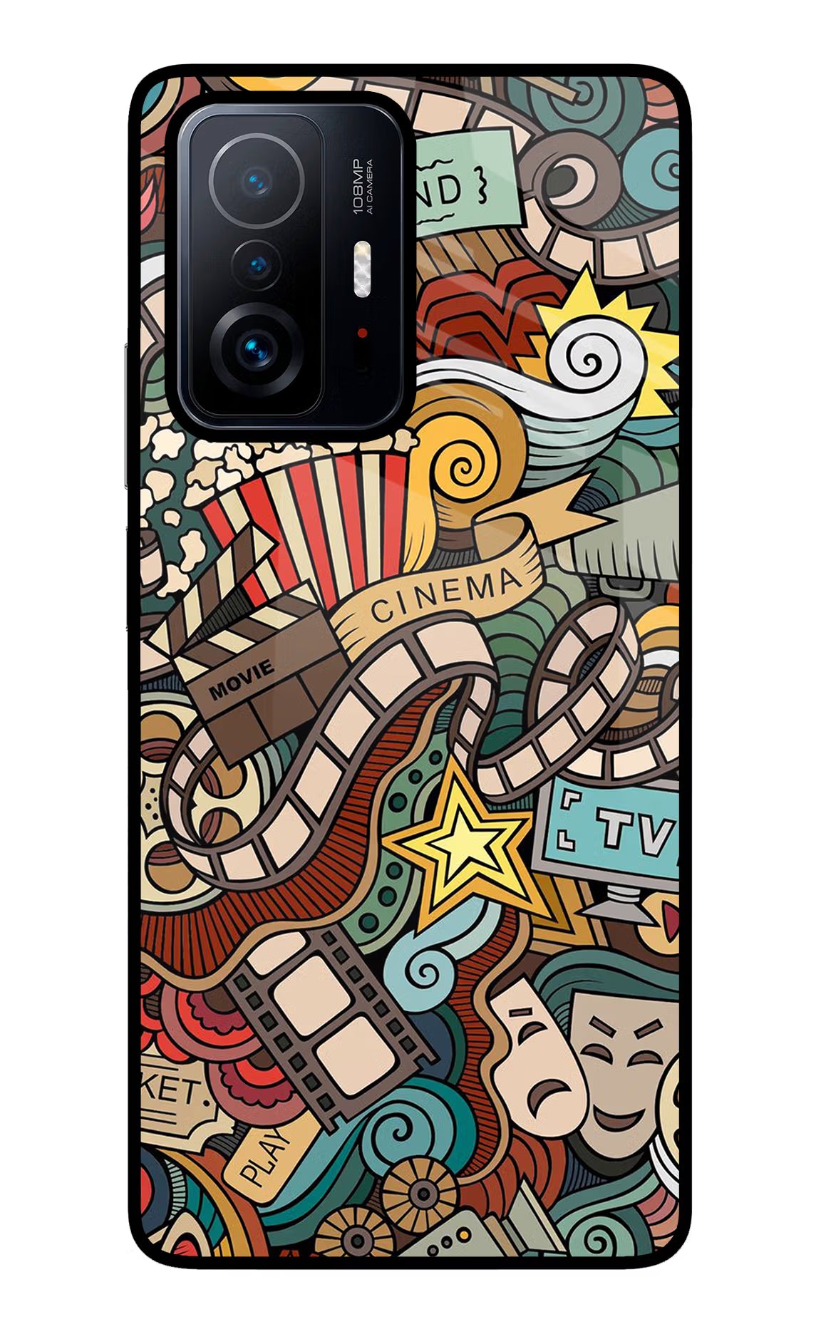 Cinema Abstract Mi 11T Pro 5G Glass Case - Cinema Abstract Mi 11T Pro 5G Glass Case Cinema Abstract Mi 11T Pro 5G Glass Case