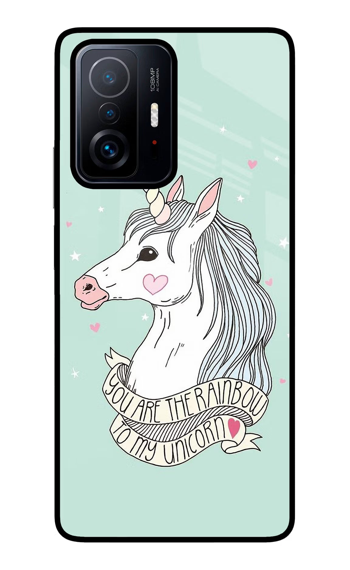 Unicorn Wallpaper Mi 11T Pro 5G Back Cover - Unicorn Wallpaper Mi 11T Pro 5G Glass Case Back Cover by Casekaro Unicorn Wallpaper Mi 11T Pro 5G Glass Case Back Cover by Casekaro