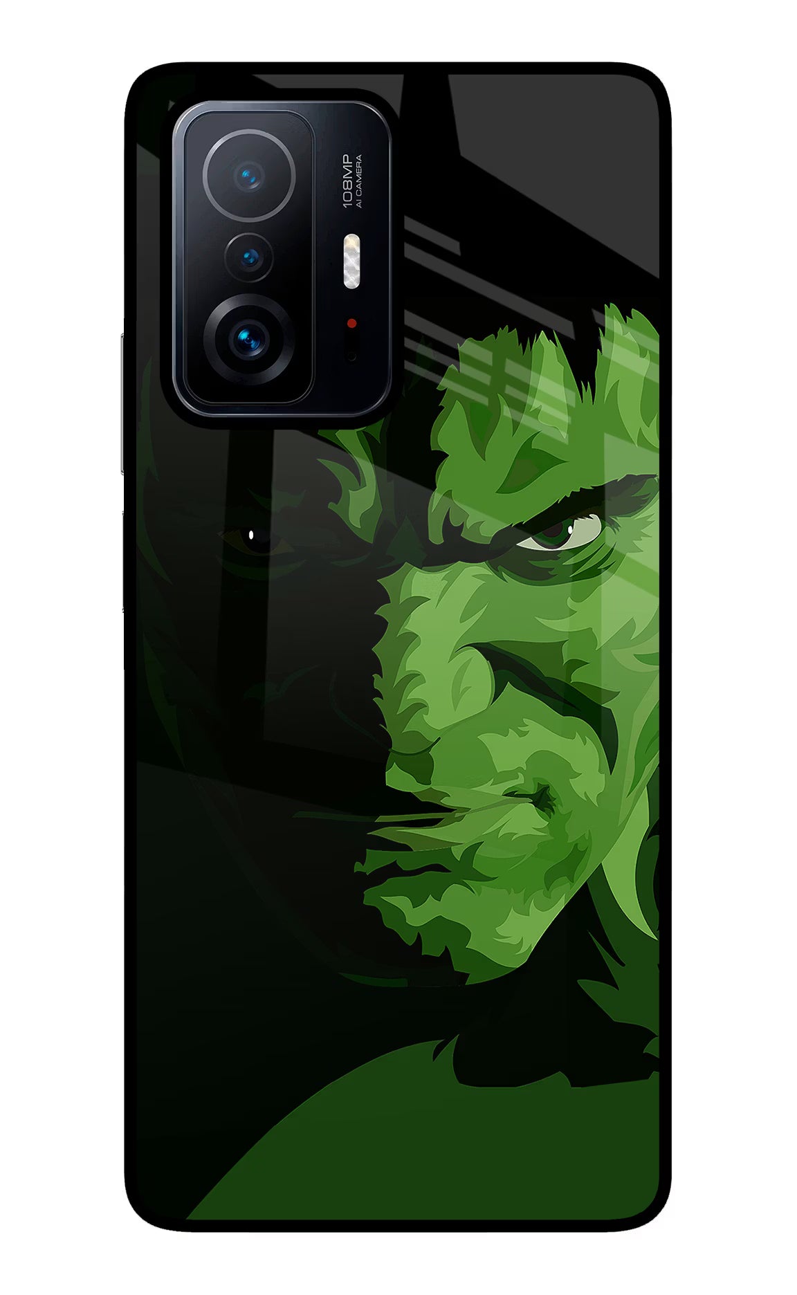 HULK Mi 11T Pro 5G Back Cover - HULK Mi 11T Pro 5G Glass Case Back Cover by Casekaro HULK Mi 11T Pro 5G Glass Case Back Cover by Casekaro