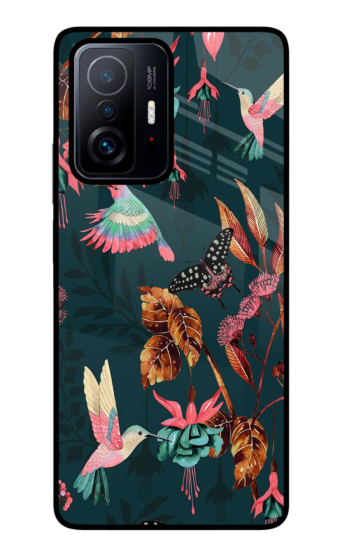 Birds Mi 11T Pro 5G Glass Case - Birds Mi 11T Pro 5G Glass Case Birds Mi 11T Pro 5G Glass Case