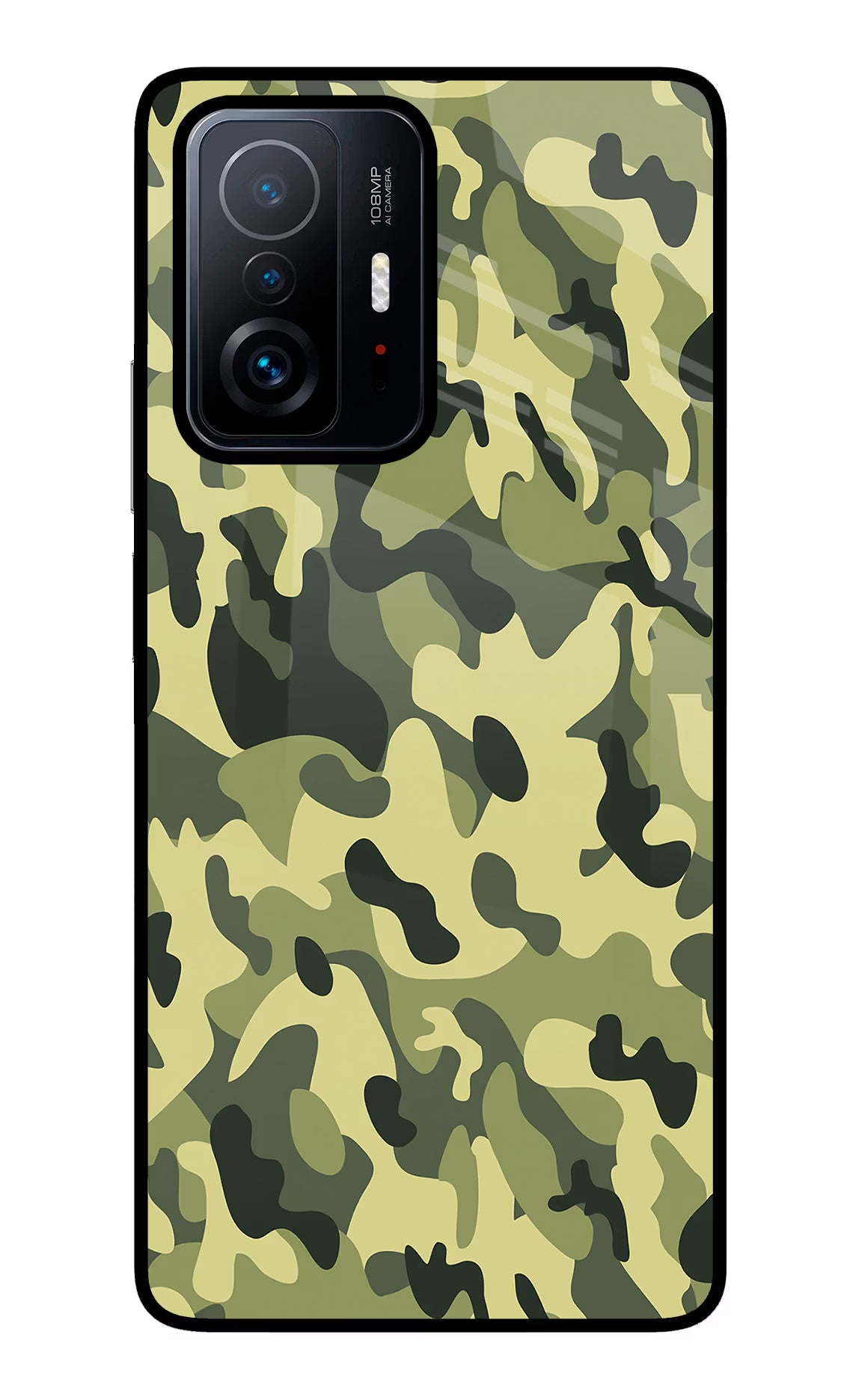Camouflage Mi 11T Pro 5G Glass Case - Camouflage Mi 11T Pro 5G Glass Case Camouflage Mi 11T Pro 5G Glass Case