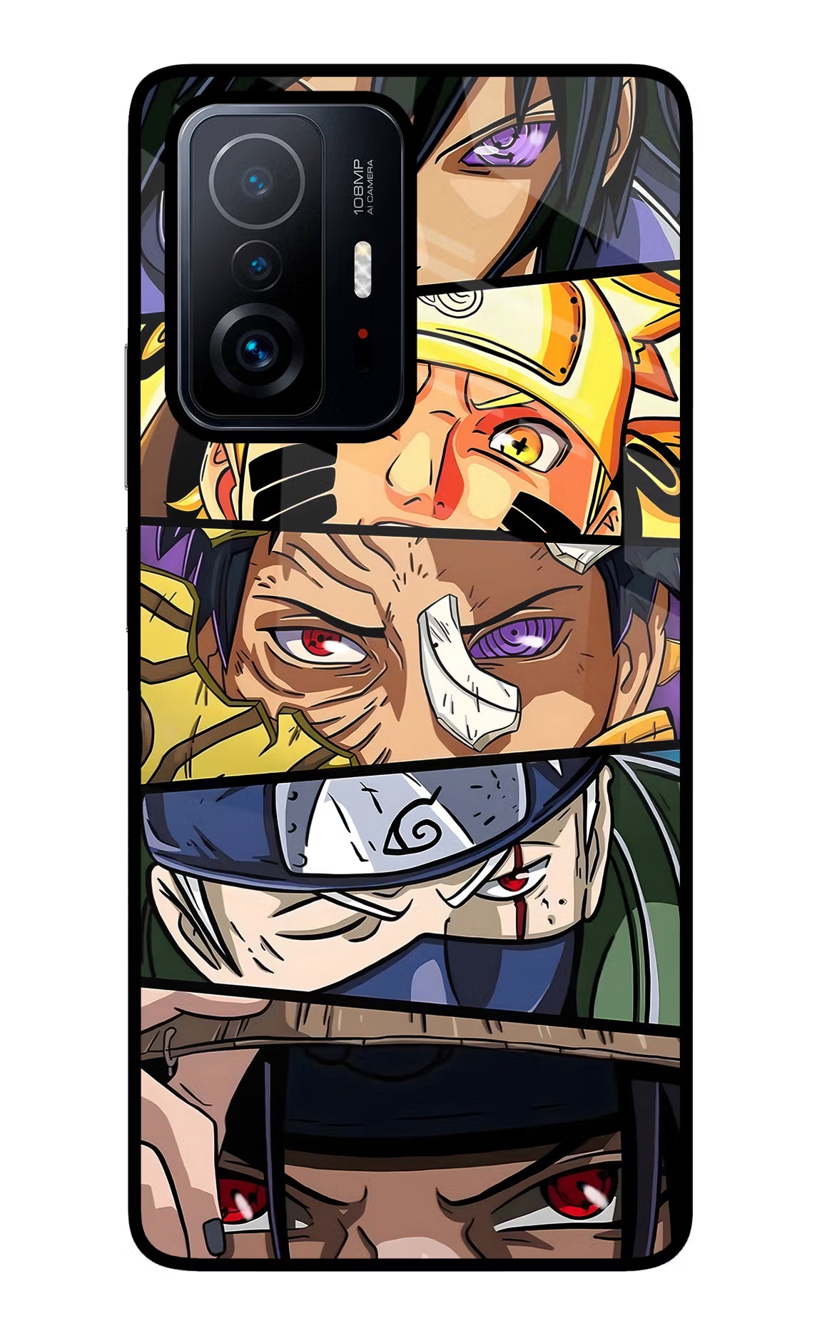 Naruto Character Mi 11T Pro 5G Glass Case - Naruto Character Mi 11T Pro 5G Glass Case Naruto Character Mi 11T Pro 5G Glass Case