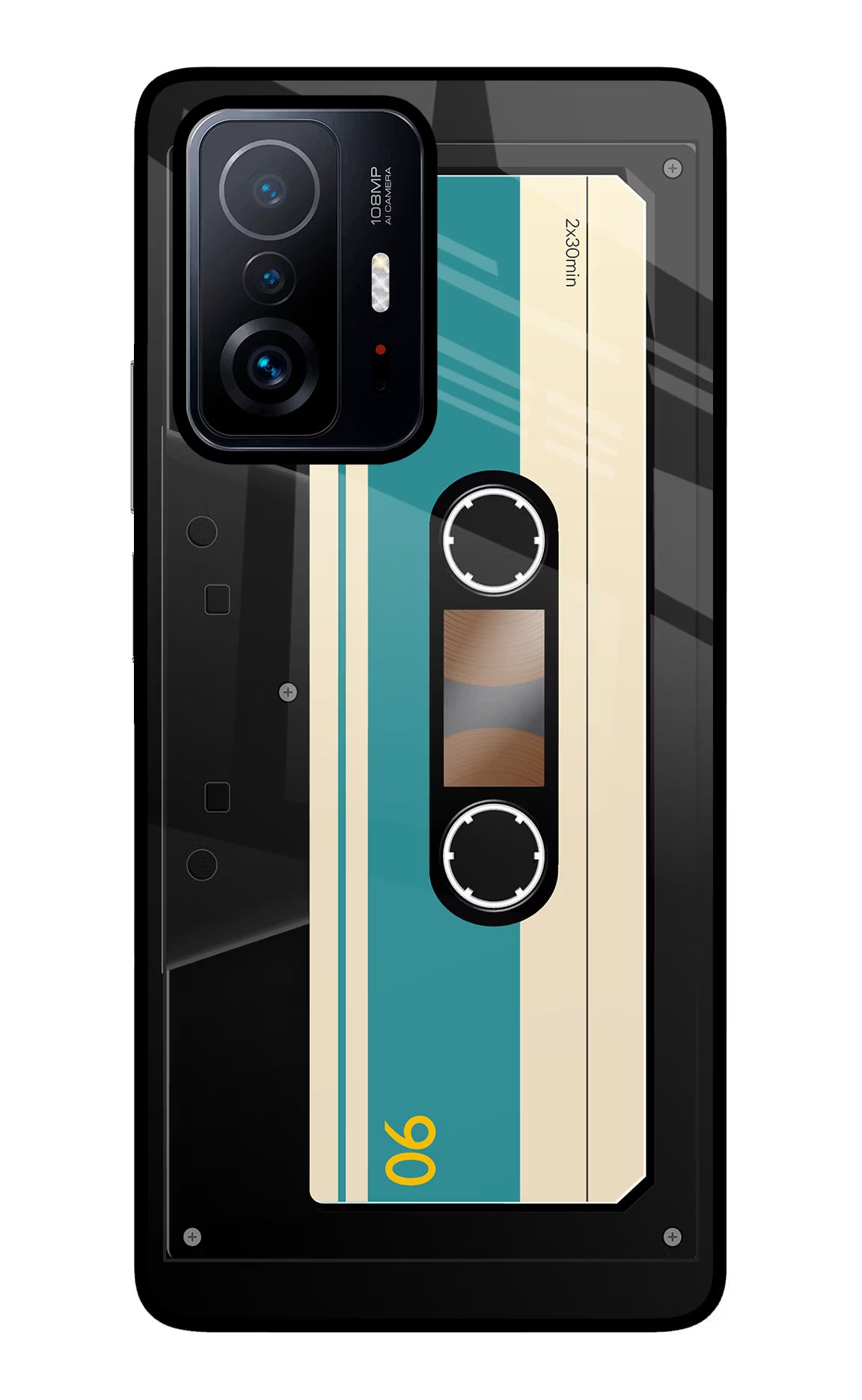 Cassette Mi 11T Pro 5G Back Cover - Cassette Mi 11T Pro 5G Glass Case Back Cover by Casekaro Cassette Mi 11T Pro 5G Glass Case Back Cover by Casekaro