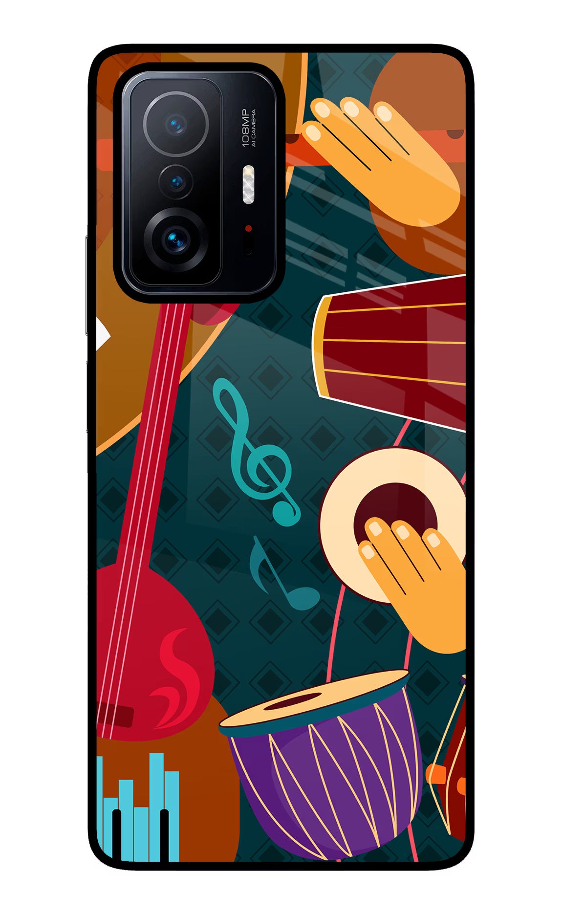 Music Instrument Mi 11T Pro 5G Glass Case - Music Instrument Mi 11T Pro 5G Glass Case Music Instrument Mi 11T Pro 5G Glass Case