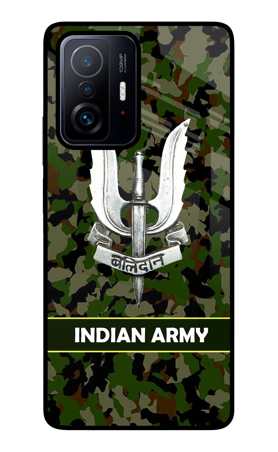 Balidan Indian Logo Mi 11T Pro 5G Back Cover - Balidan Indian Logo Mi 11T Pro 5G Glass Case Back Cover by Casekaro Balidan Indian Logo Mi 11T Pro 5G Glass Case Back Cover by Casekaro