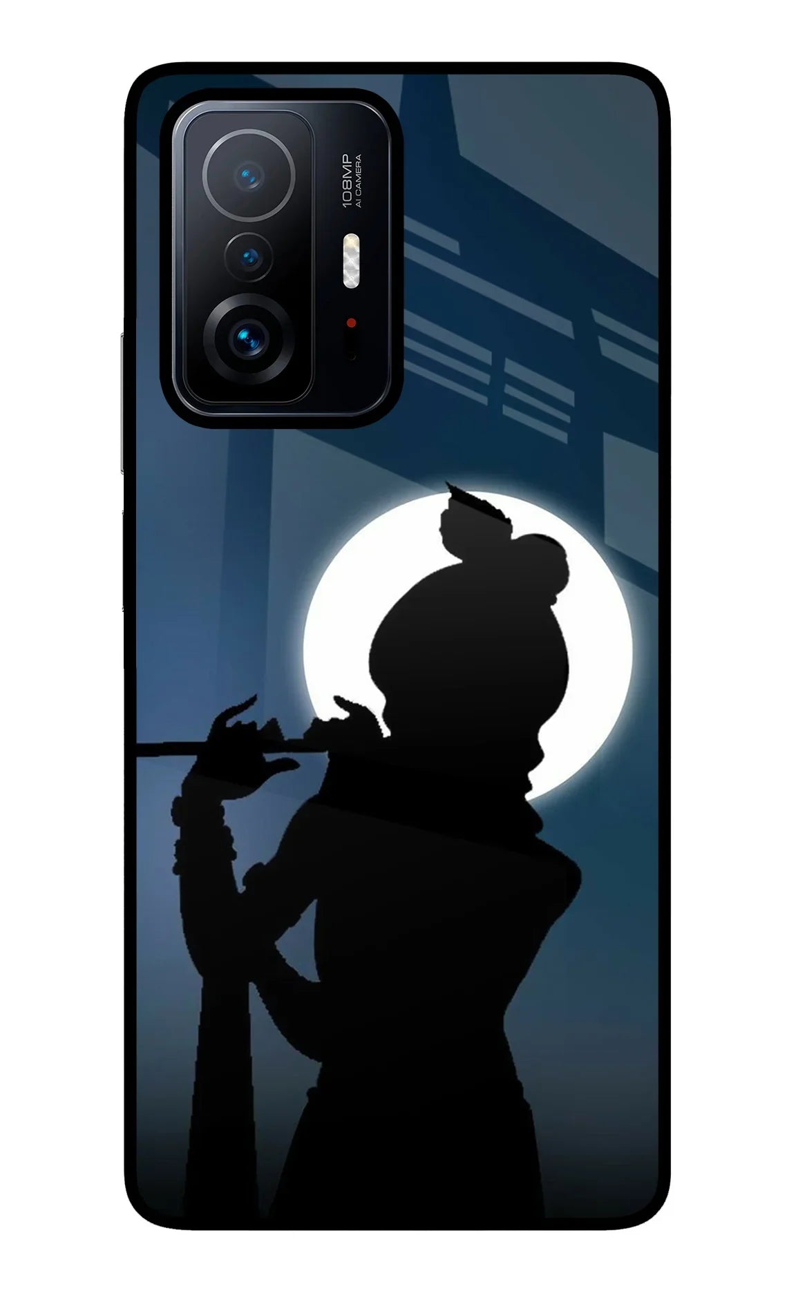 Shri Krishna Silhouette Mi 11T Pro 5G Glass Case - Shri Krishna Silhouette Mi 11T Pro 5G Glass Case Shri Krishna Silhouette Mi 11T Pro 5G Glass Case