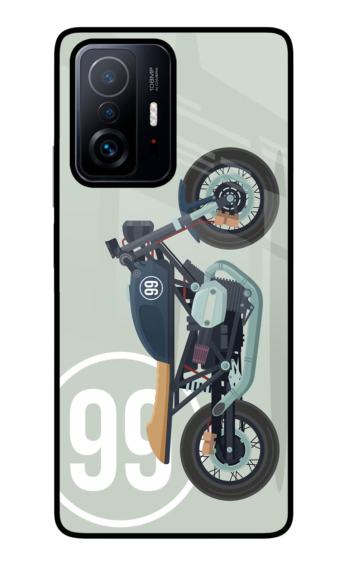 Classic Cafe Racer 99 Mi 11T Pro 5G Glass Case - Classic Cafe Racer 99 Mi 11T Pro 5G Glass Case Classic Cafe Racer 99 Mi 11T Pro 5G Glass Case