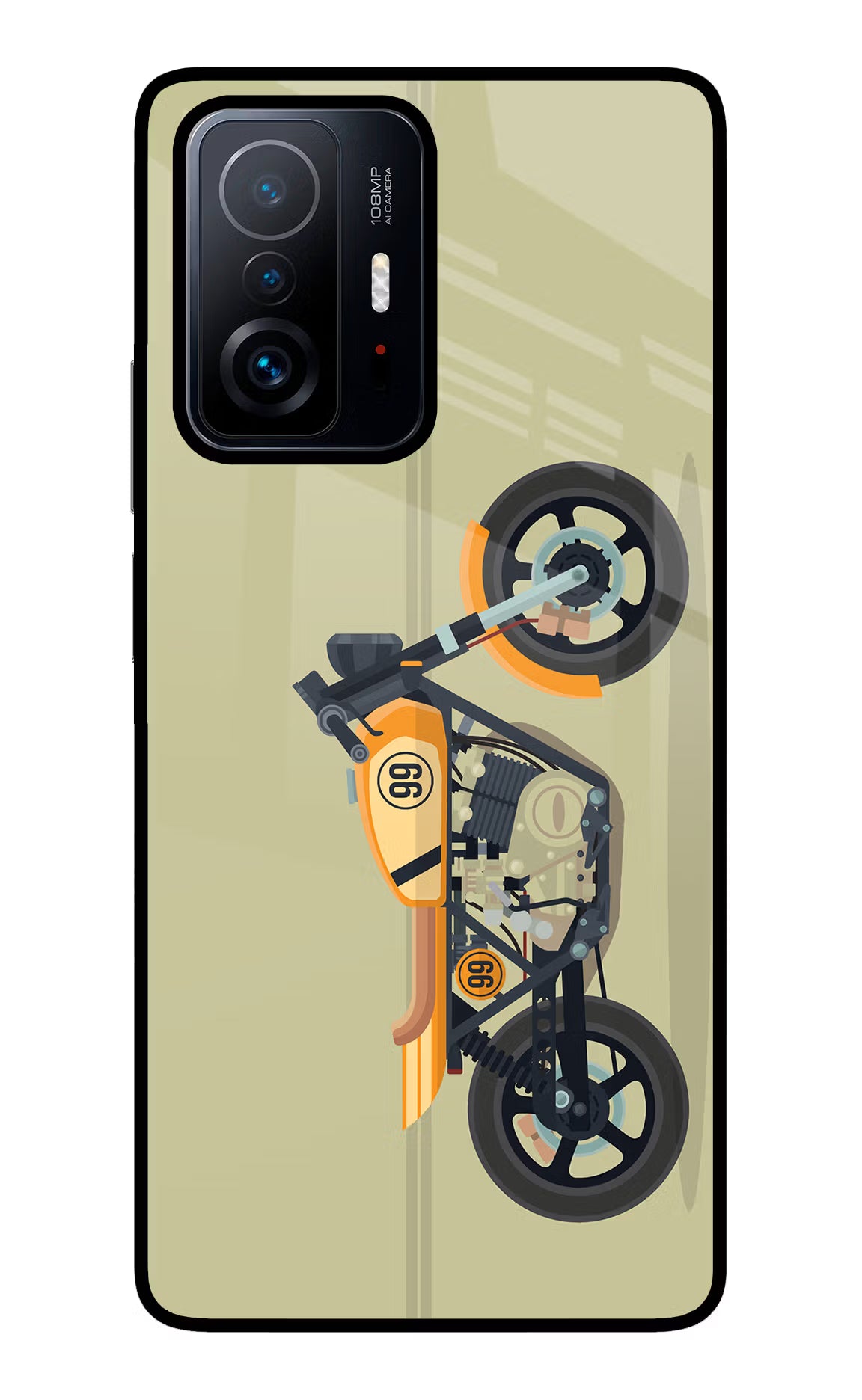 Vertical Speedster Mi 11T Pro 5G Glass Case - Vertical Speedster Mi 11T Pro 5G Glass Case Vertical Speedster Mi 11T Pro 5G Glass Case