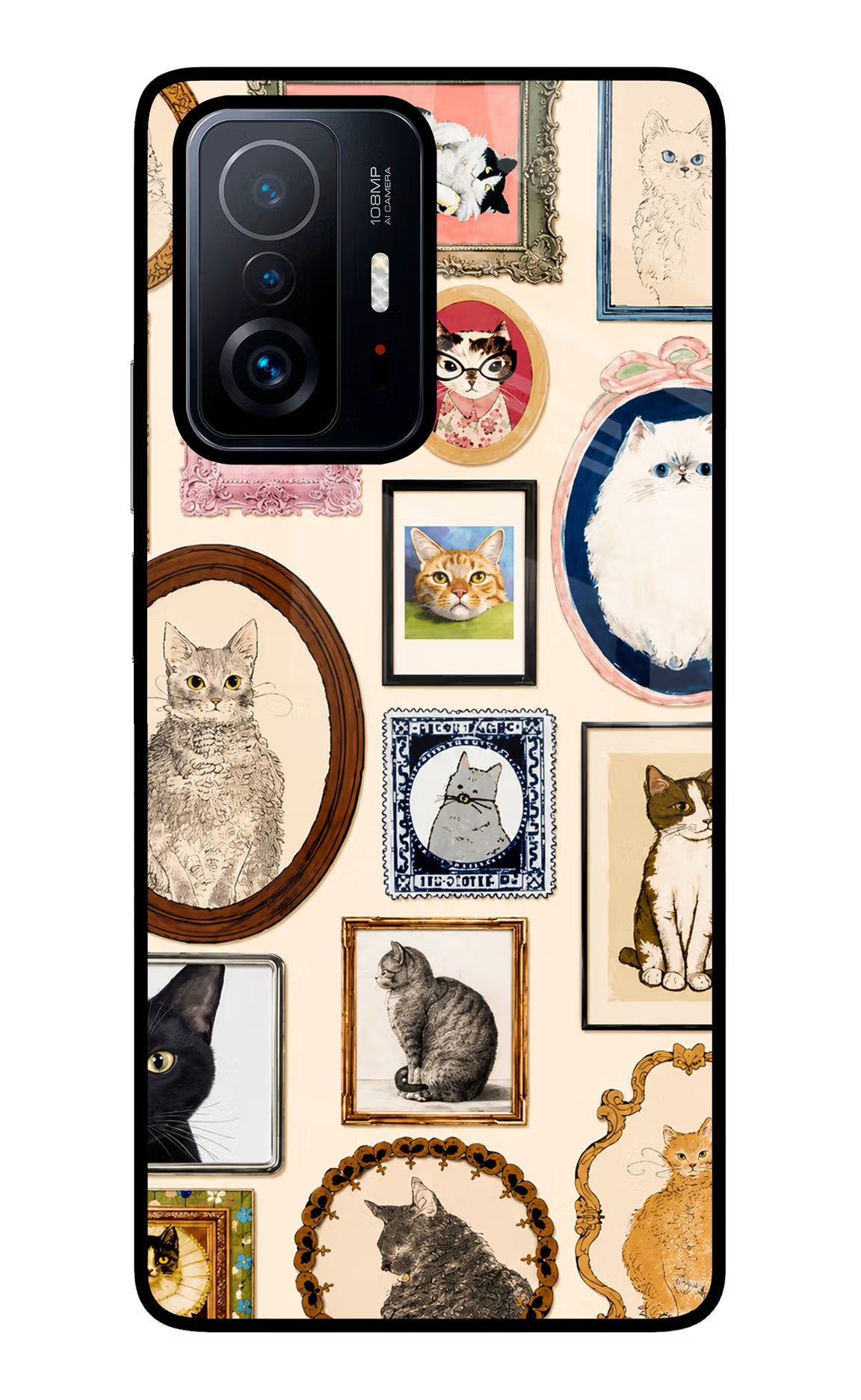 Mirror Cats Mi 11T Pro 5G Glass Case - Mirror Cats Mi 11T Pro 5G Glass Case Mirror Cats Mi 11T Pro 5G Glass Case