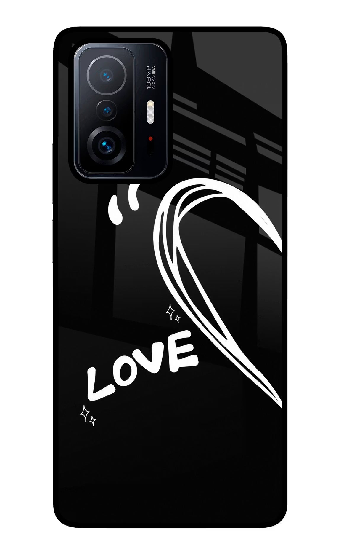 Love Line Mi 11T Pro 5G Glass Case - Love Line Mi 11T Pro 5G Glass Case Love Line Mi 11T Pro 5G Glass Case