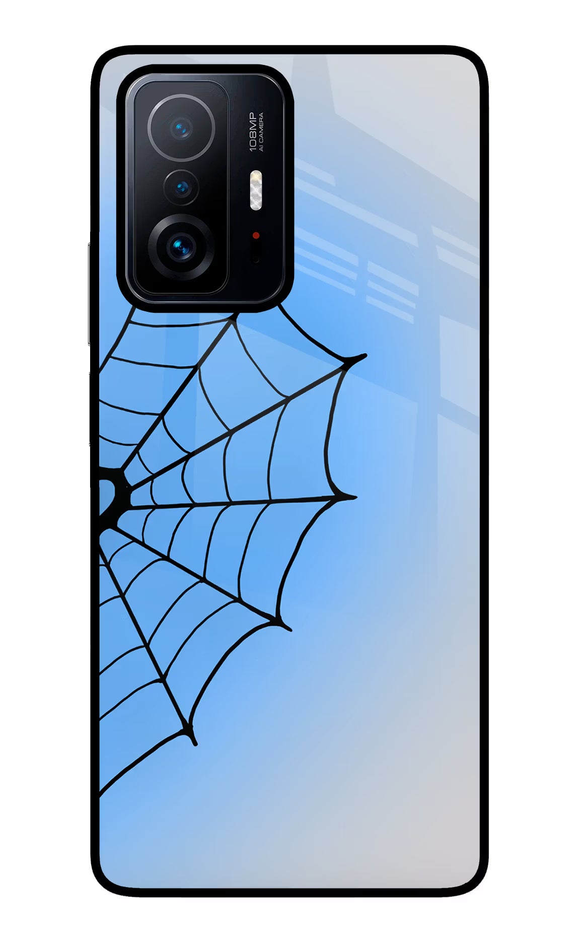 Blue Web Mi 11T Pro 5G Glass Case - Blue Web Mi 11T Pro 5G Glass Case Blue Web Mi 11T Pro 5G Glass Case