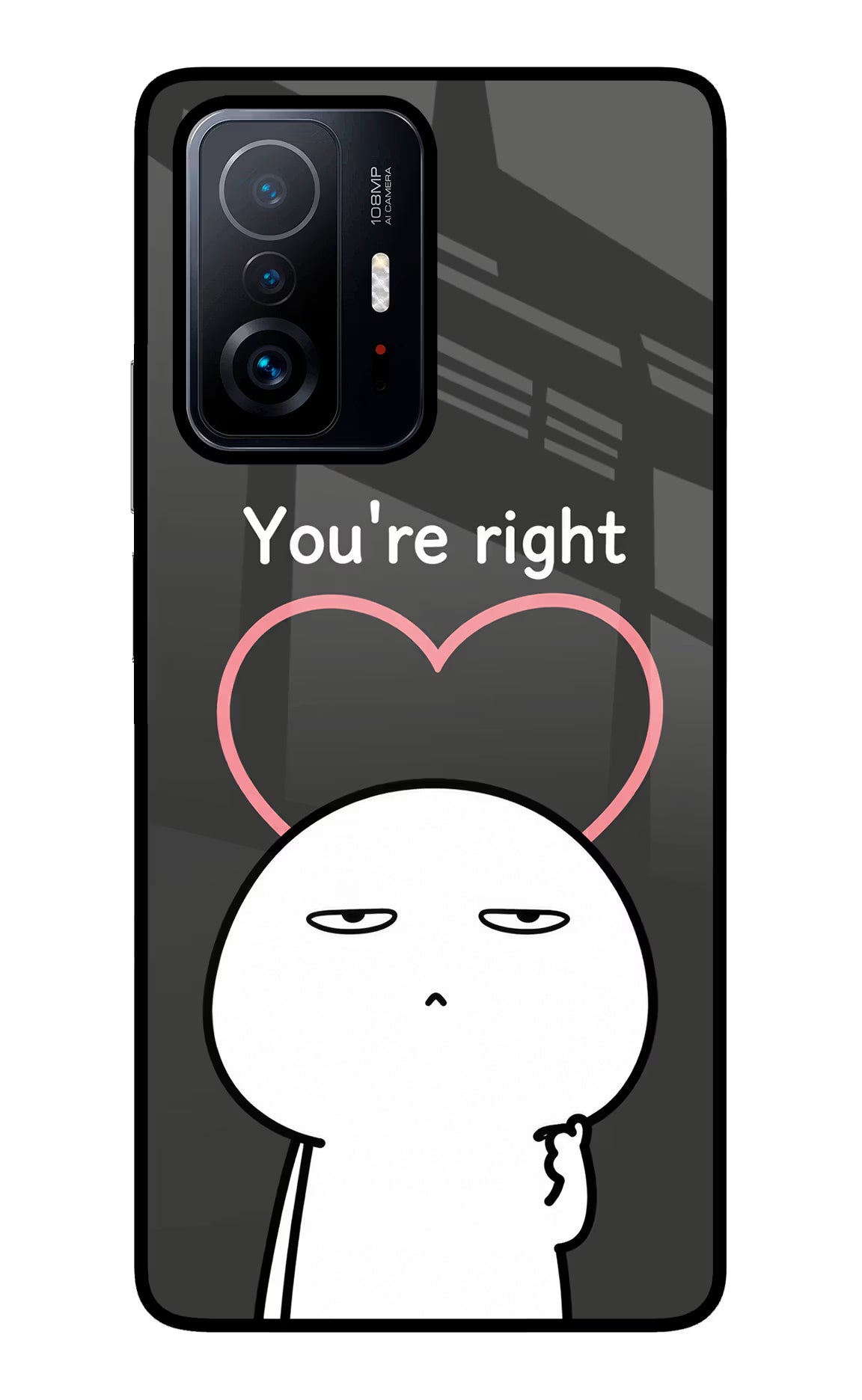 You're Right Mi 11T Pro 5G Glass Case - You're Right Mi 11T Pro 5G Glass Case You're Right Mi 11T Pro 5G Glass Case