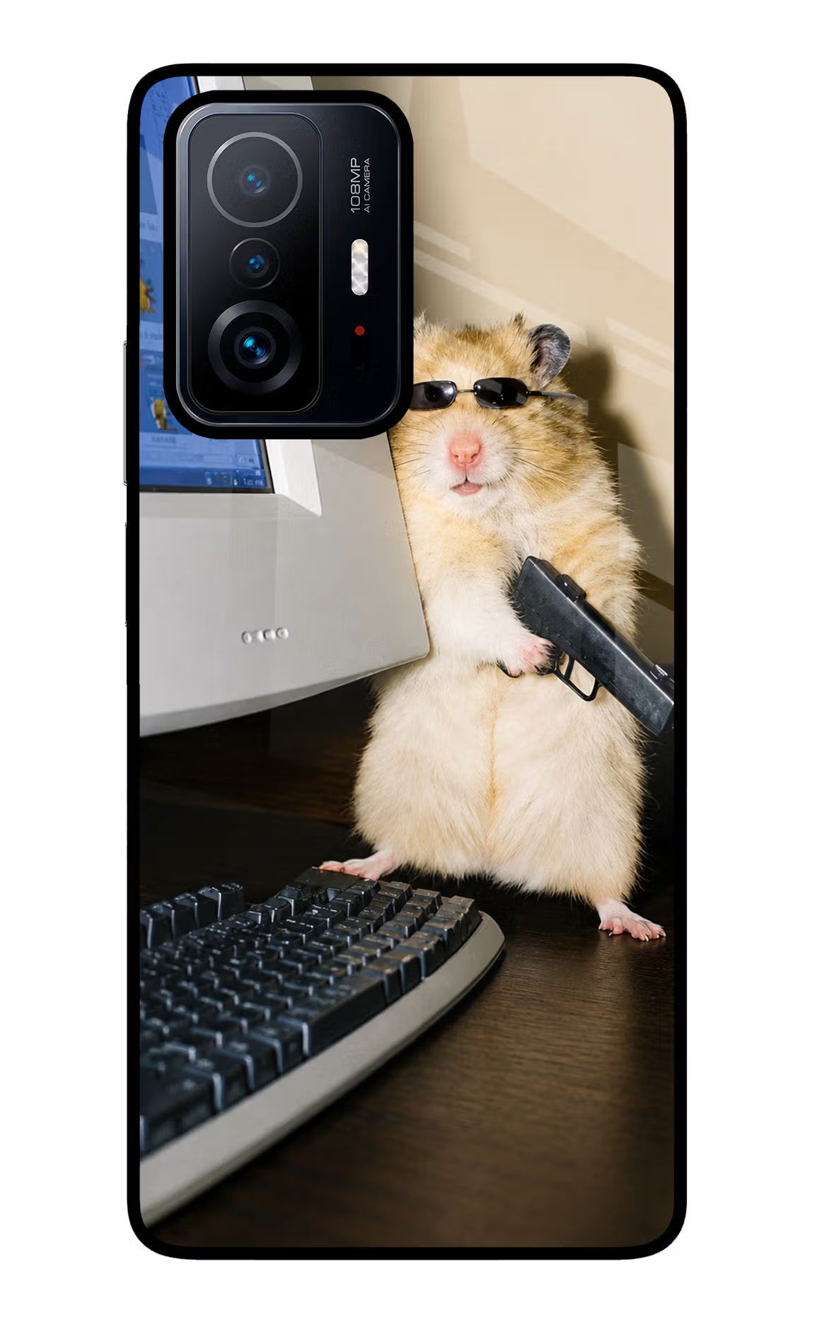 Hacker Hamster Mi 11T Pro 5G Glass Case - Hacker Hamster Mi 11T Pro 5G Glass Case Hacker Hamster Mi 11T Pro 5G Glass Case