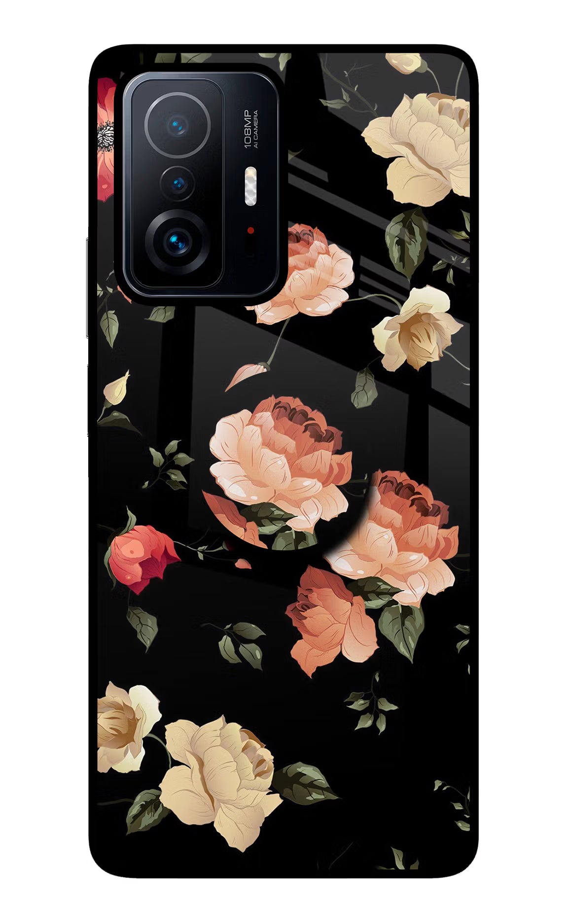 Flowers Mi 11T Pro 5G Glass Case - Flowers Mi 11T Pro 5G Glass Case Flowers Mi 11T Pro 5G Glass Case