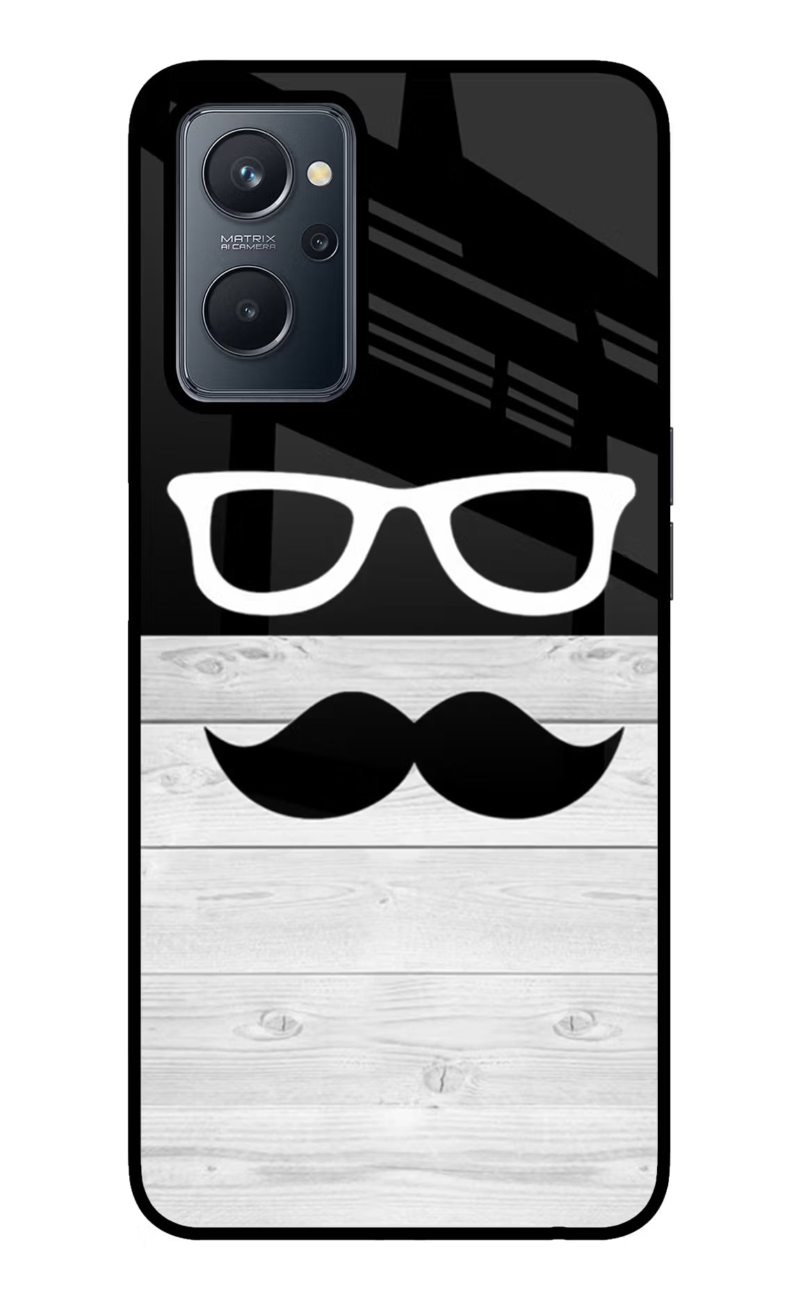 Mustache Realme 9i 4G Glass Case - Mustache Realme 9i 4G Glass Case Mustache Realme 9i 4G Glass Case