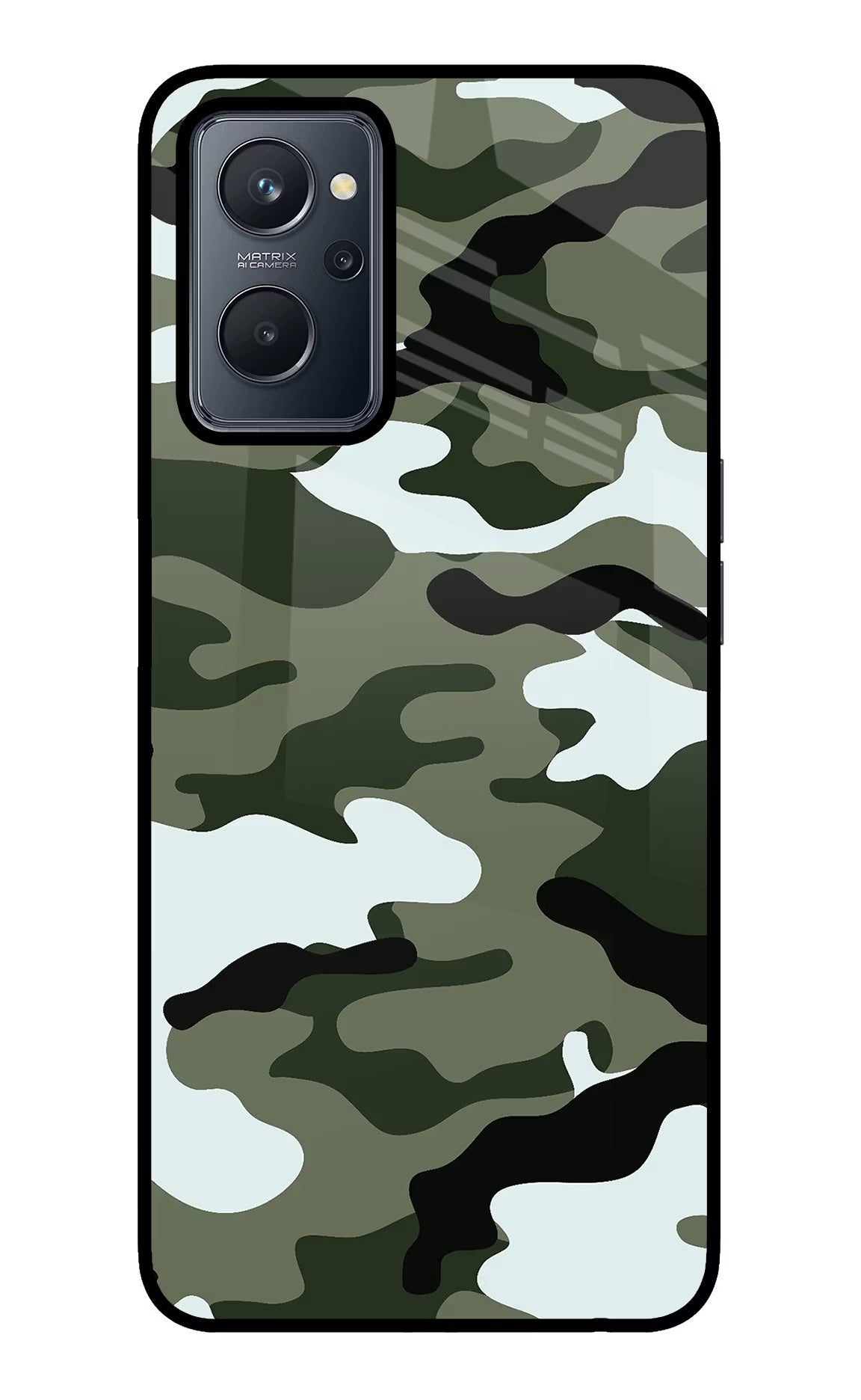 Camouflage Realme 9i 4G Glass Case - Camouflage Realme 9i 4G Glass Case Camouflage Realme 9i 4G Glass Case