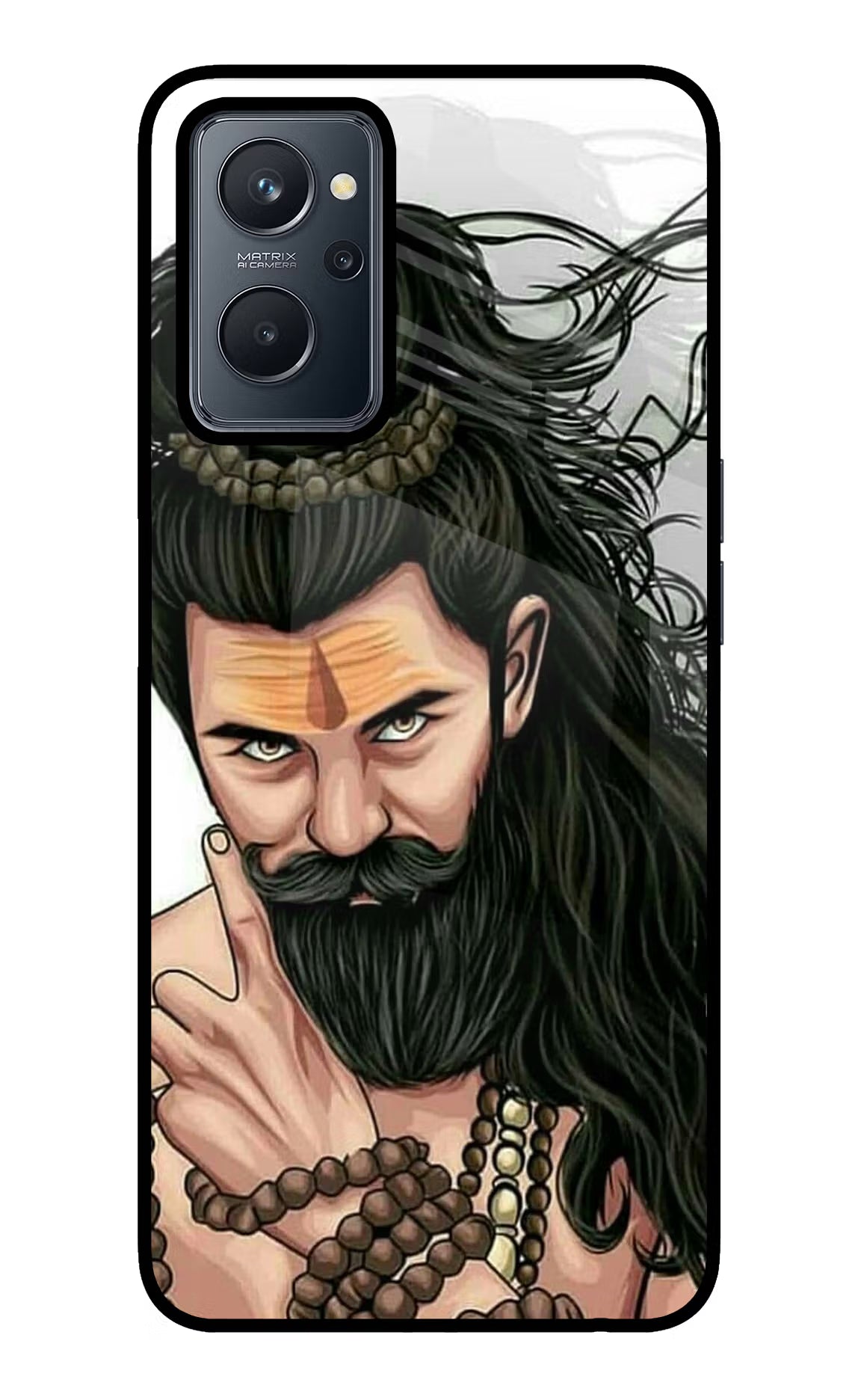 Mahadev Realme 9i 4G Back Cover - Mahadev Realme 9i 4G Glass Case Back Cover by Casekaro Mahadev Realme 9i 4G Glass Case Back Cover by Casekaro