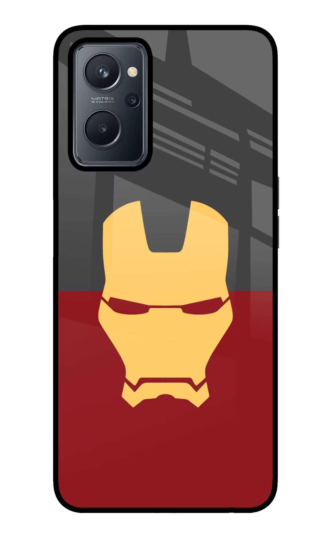 Ironman Realme 9i 4G Glass Case - Ironman Realme 9i 4G Glass Case Ironman Realme 9i 4G Glass Case