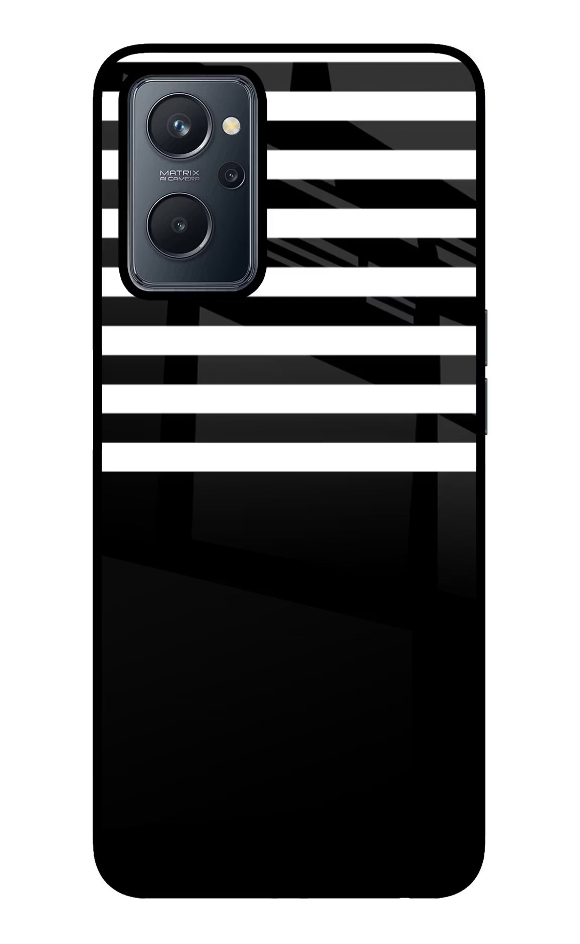 Black and White Print Realme 9i 4G Glass Case - Black and White Print Realme 9i 4G Glass Case Black and White Print Realme 9i 4G Glass Case