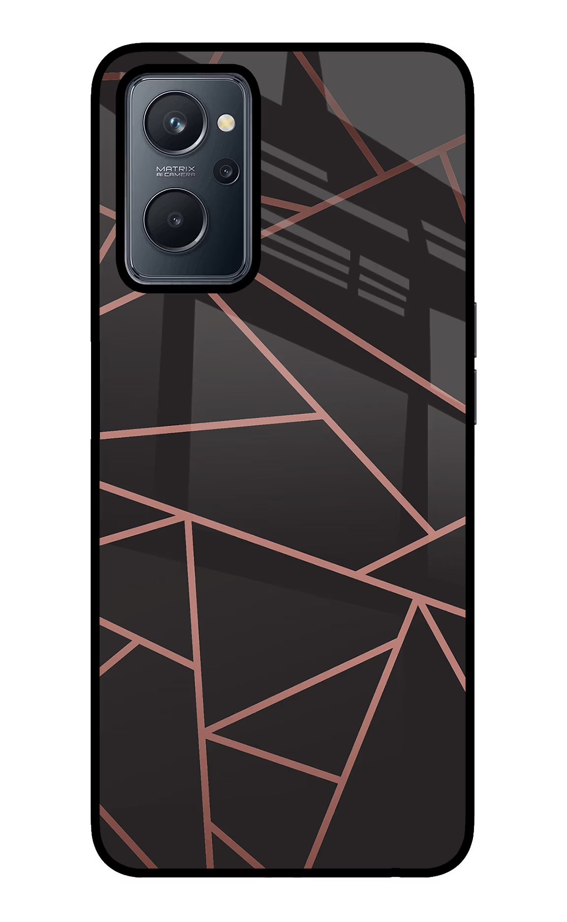 Geometric Pattern Realme 9i 4G Back Cover - Geometric Pattern Realme 9i 4G Glass Case Back Cover by Casekaro Geometric Pattern Realme 9i 4G Glass Case Back Cover by Casekaro