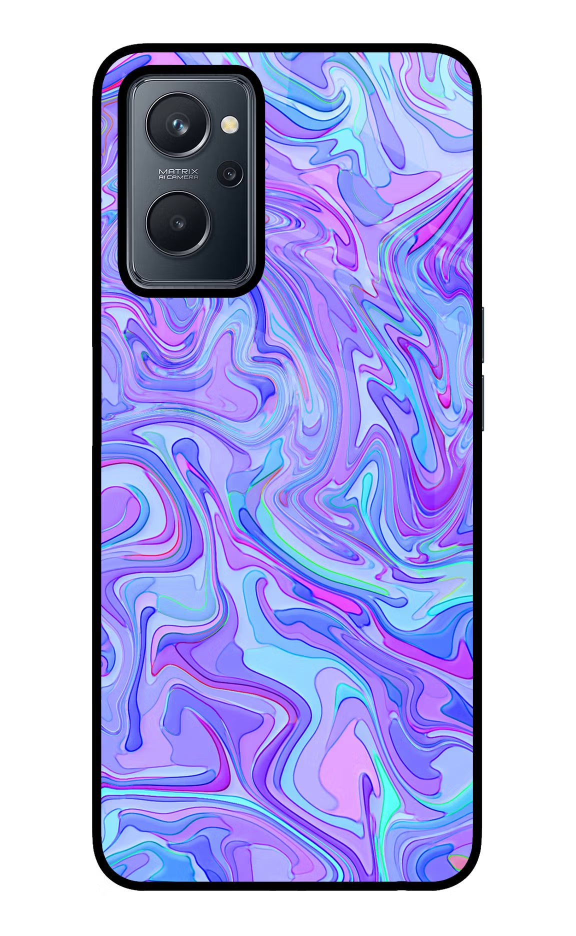 Glitter Realme 9i 4G Back Cover - Glitter Realme 9i 4G Glass Case Back Cover by Casekaro Glitter Realme 9i 4G Glass Case Back Cover by Casekaro