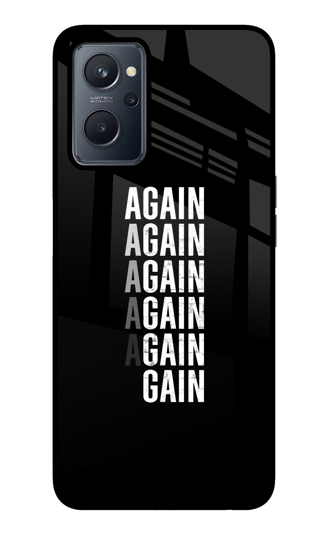 Again Again Gain Realme 9i 4G Glass Case - Again Again Gain Realme 9i 4G Glass Case Again Again Gain Realme 9i 4G Glass Case