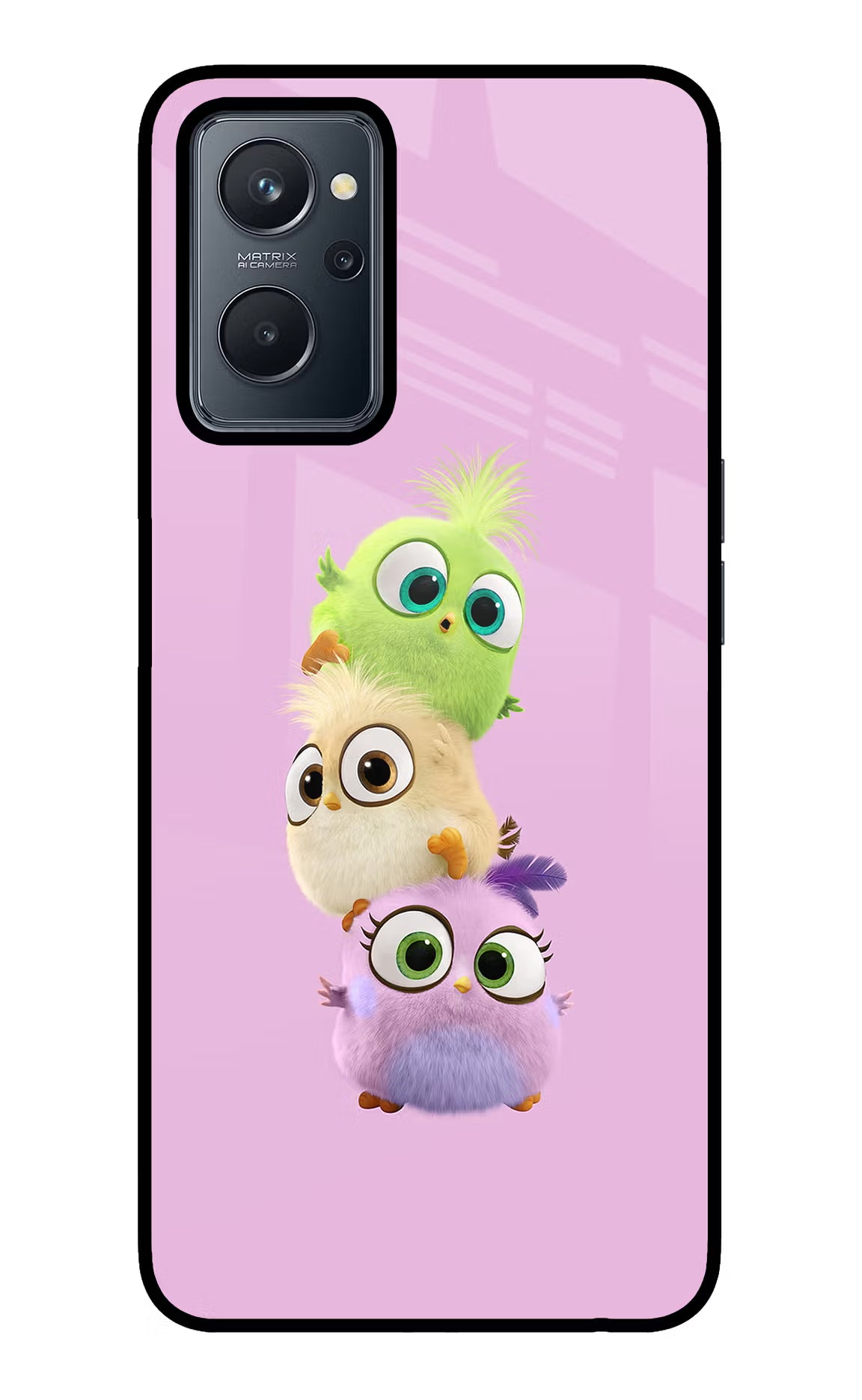 Cute Little Birds Realme 9i 4G Back Cover - Cute Little Birds Realme 9i 4G Glass Case Back Cover by Casekaro Cute Little Birds Realme 9i 4G Glass Case Back Cover by Casekaro