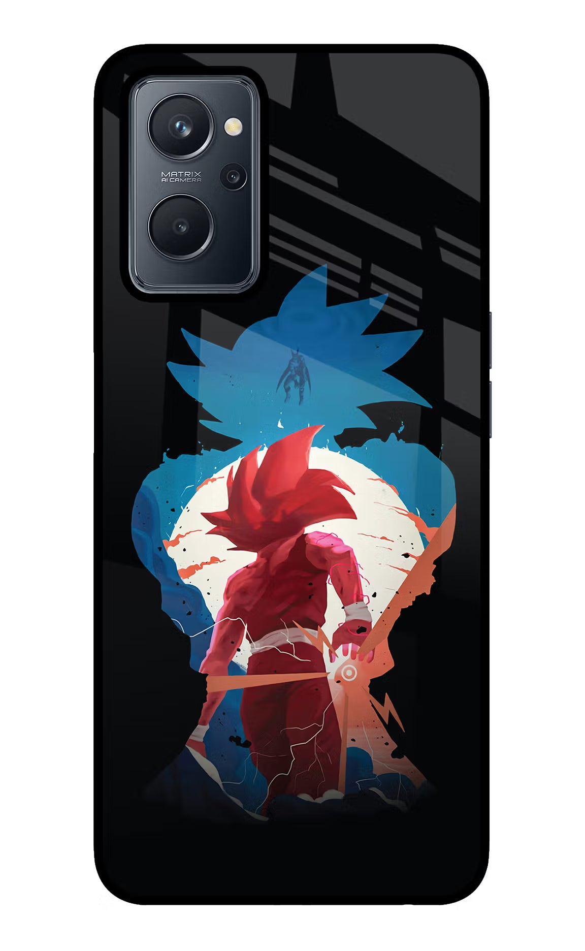 Goku Realme 9i 4G Glass Case - Goku Realme 9i 4G Glass Case Goku Realme 9i 4G Glass Case