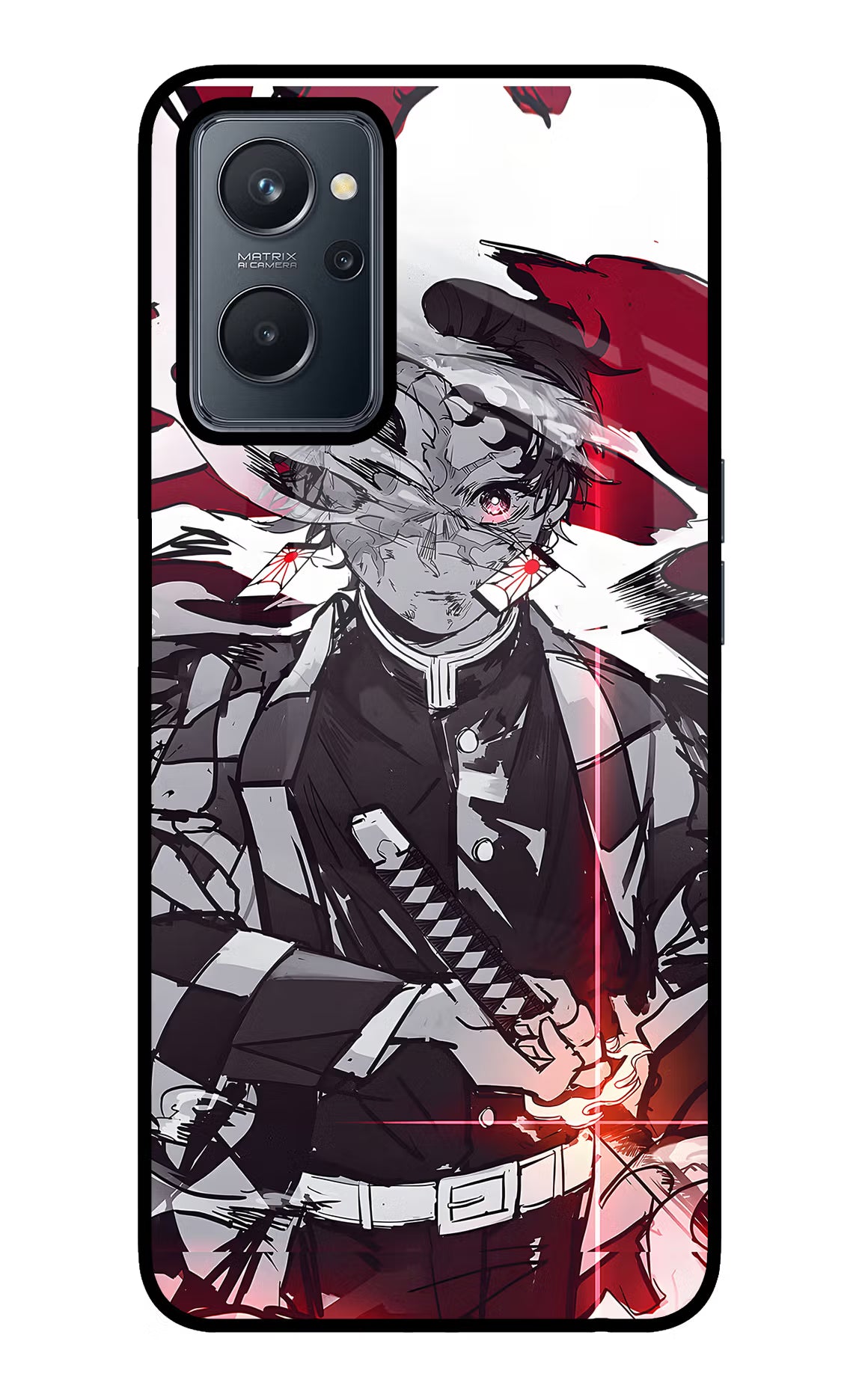 Demon Slayer Realme 9i 4G Glass Case - Demon Slayer Realme 9i 4G Glass Case Demon Slayer Realme 9i 4G Glass Case
