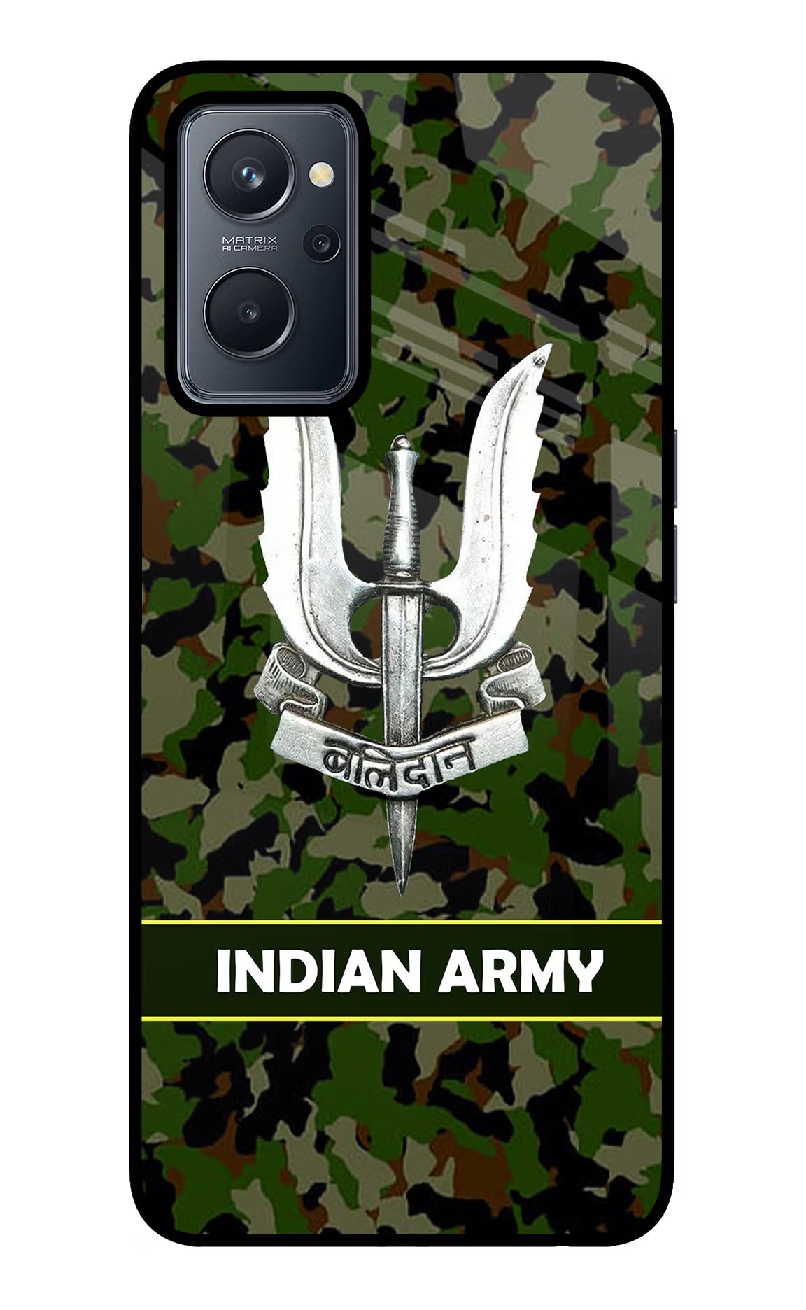 Balidan Indian Logo Realme 9i 4G Back Cover - Balidan Indian Logo Realme 9i 4G Glass Case Back Cover by Casekaro Balidan Indian Logo Realme 9i 4G Glass Case Back Cover by Casekaro