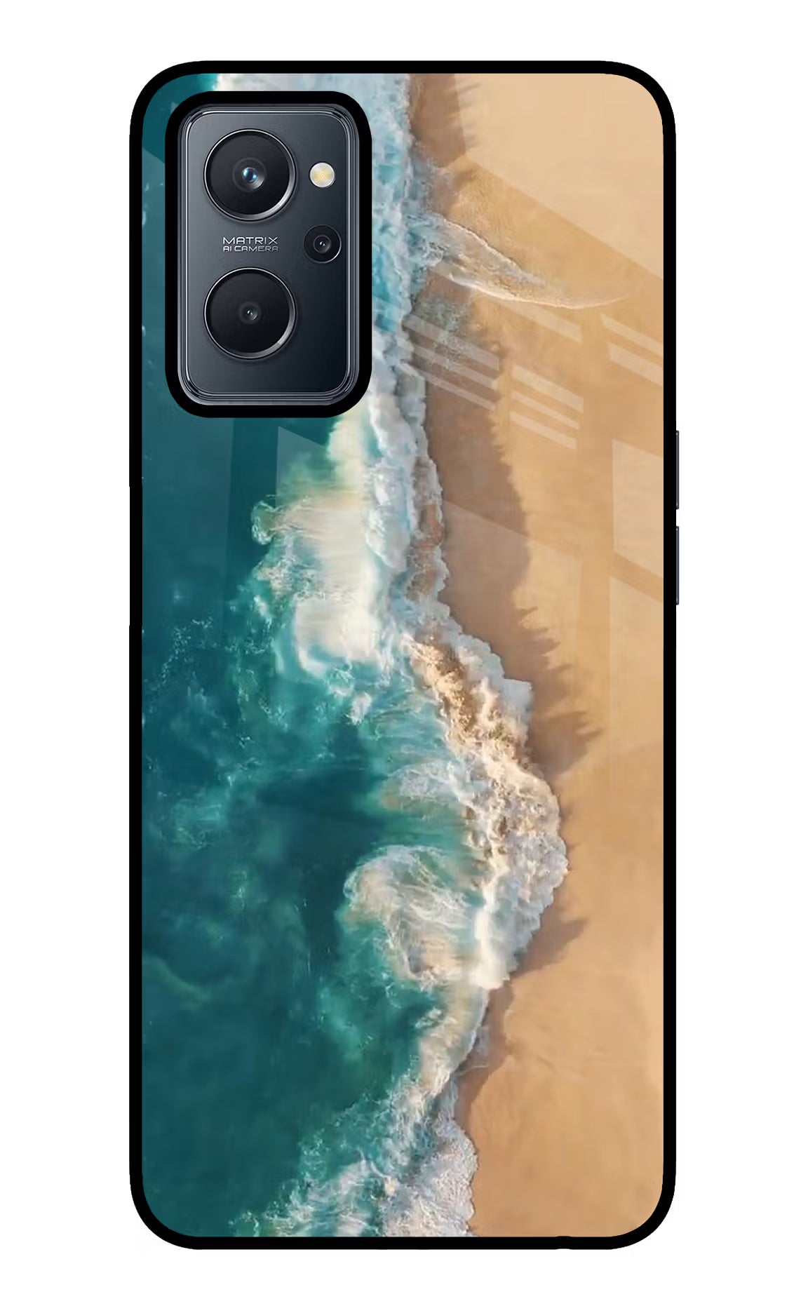 Ocean Beach Realme 9i 4G Back Cover - Ocean Beach Realme 9i 4G Glass Case Back Cover by Casekaro Ocean Beach Realme 9i 4G Glass Case Back Cover by Casekaro