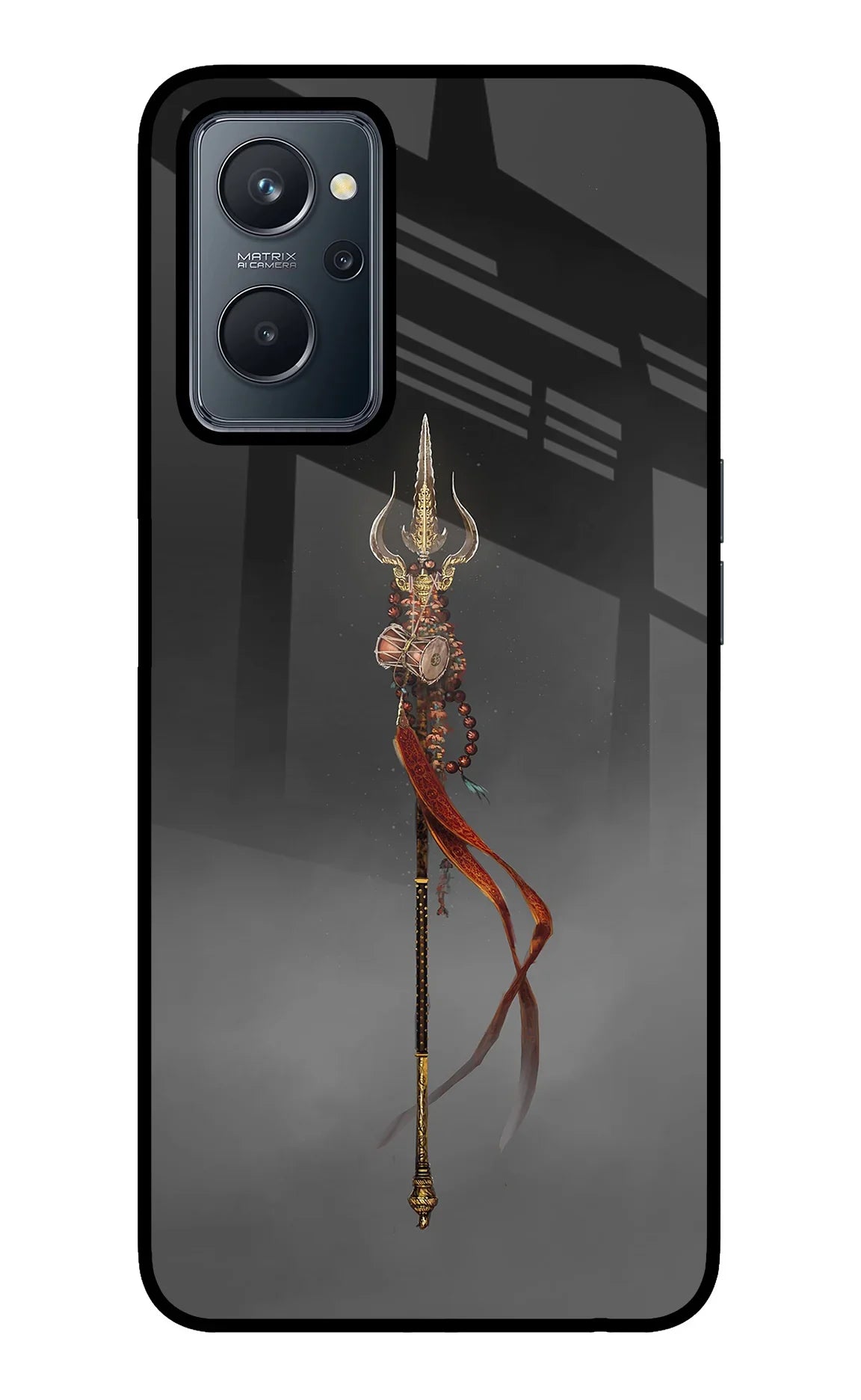 Shiv Trishul Realme 9i 4G Glass Case - Shiv Trishul Realme 9i 4G Glass Case Shiv Trishul Realme 9i 4G Glass Case