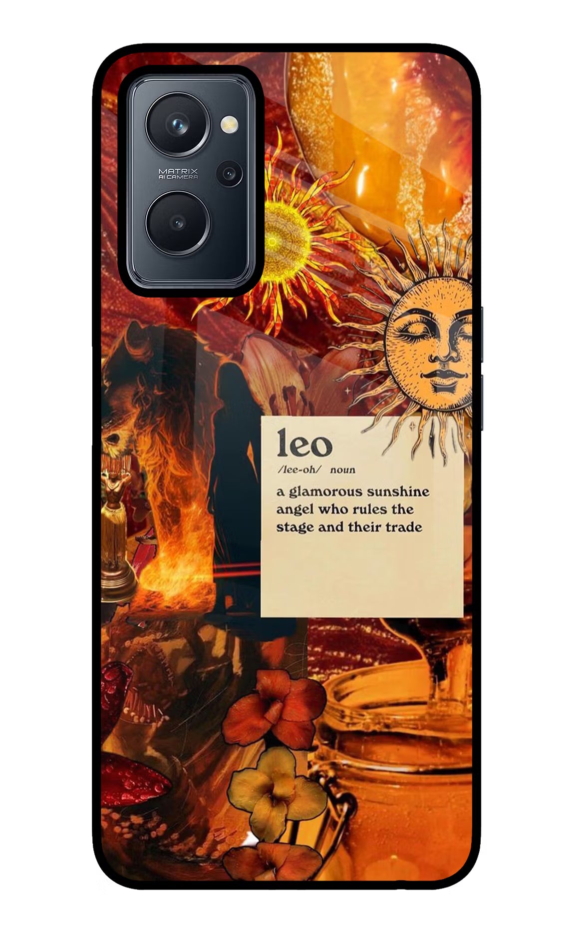Leo Zodiac Realme 9i 4G Glass Case - Leo Zodiac Realme 9i 4G Glass Case Leo Zodiac Realme 9i 4G Glass Case