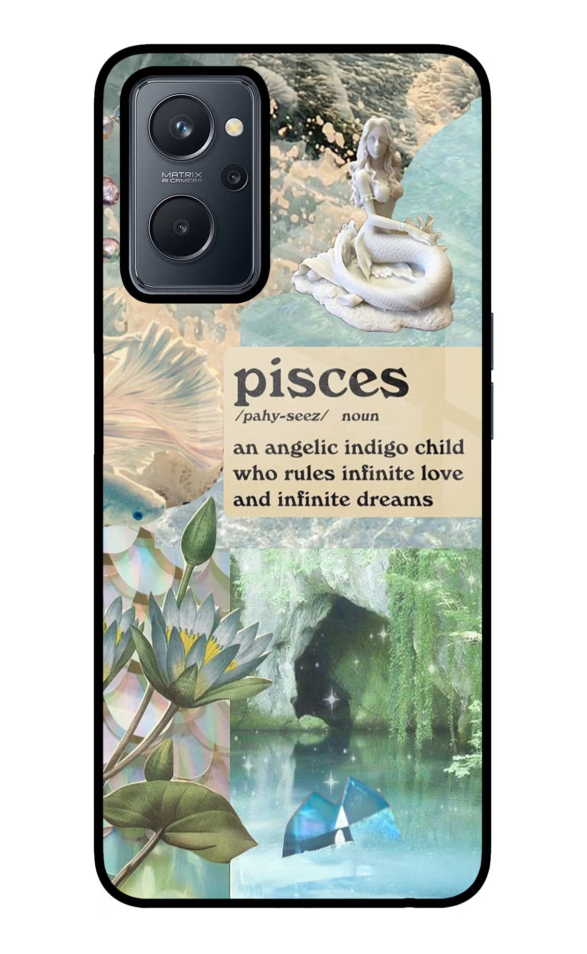 Pisces Zodiac Realme 9i 4G Glass Case - Pisces Zodiac Realme 9i 4G Glass Case Pisces Zodiac Realme 9i 4G Glass Case