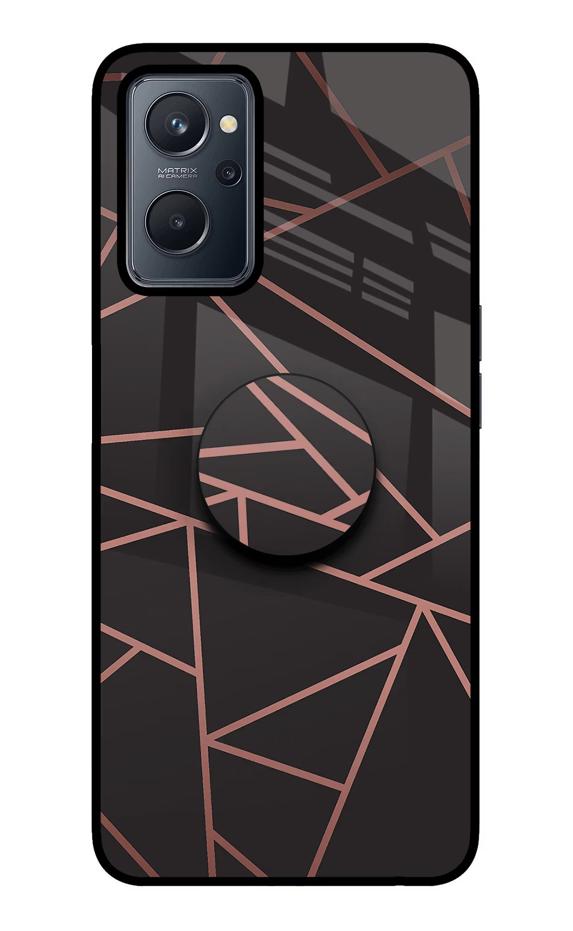 Geometric Pattern Realme 9i 4G Glass Case - Geometric Pattern Realme 9i 4G Glass Case Geometric Pattern Realme 9i 4G Glass Case