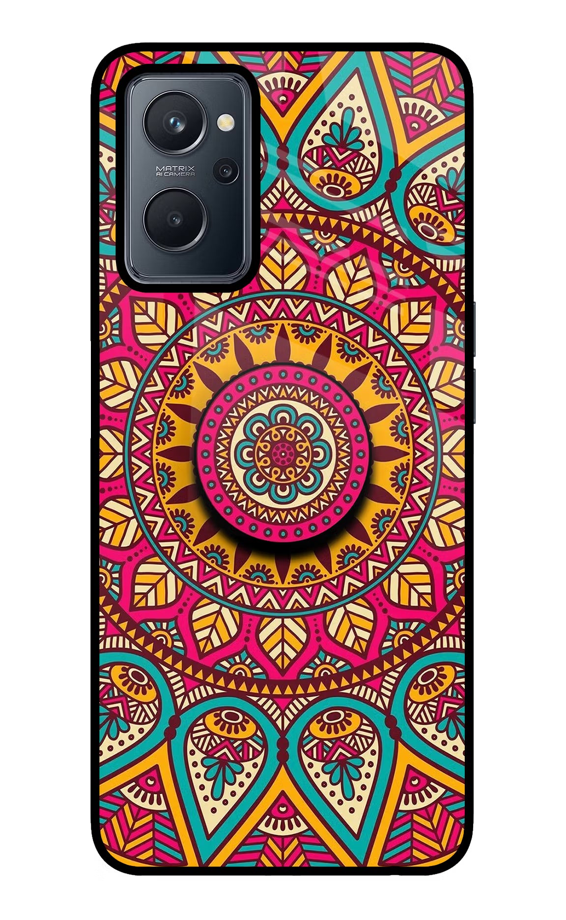Mandala Realme 9i 4G Pop Case - Mandala Realme 9i 4G Pop Case by Casekaro Mandala Realme 9i 4G Pop Case by Casekaro