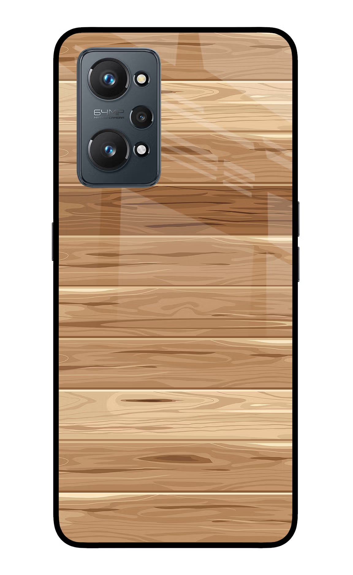Wooden Vector Realme GT 2 5G Glass Case - Wooden Vector Realme GT 2 5G Glass Case Wooden Vector Realme GT 2 5G Glass Case