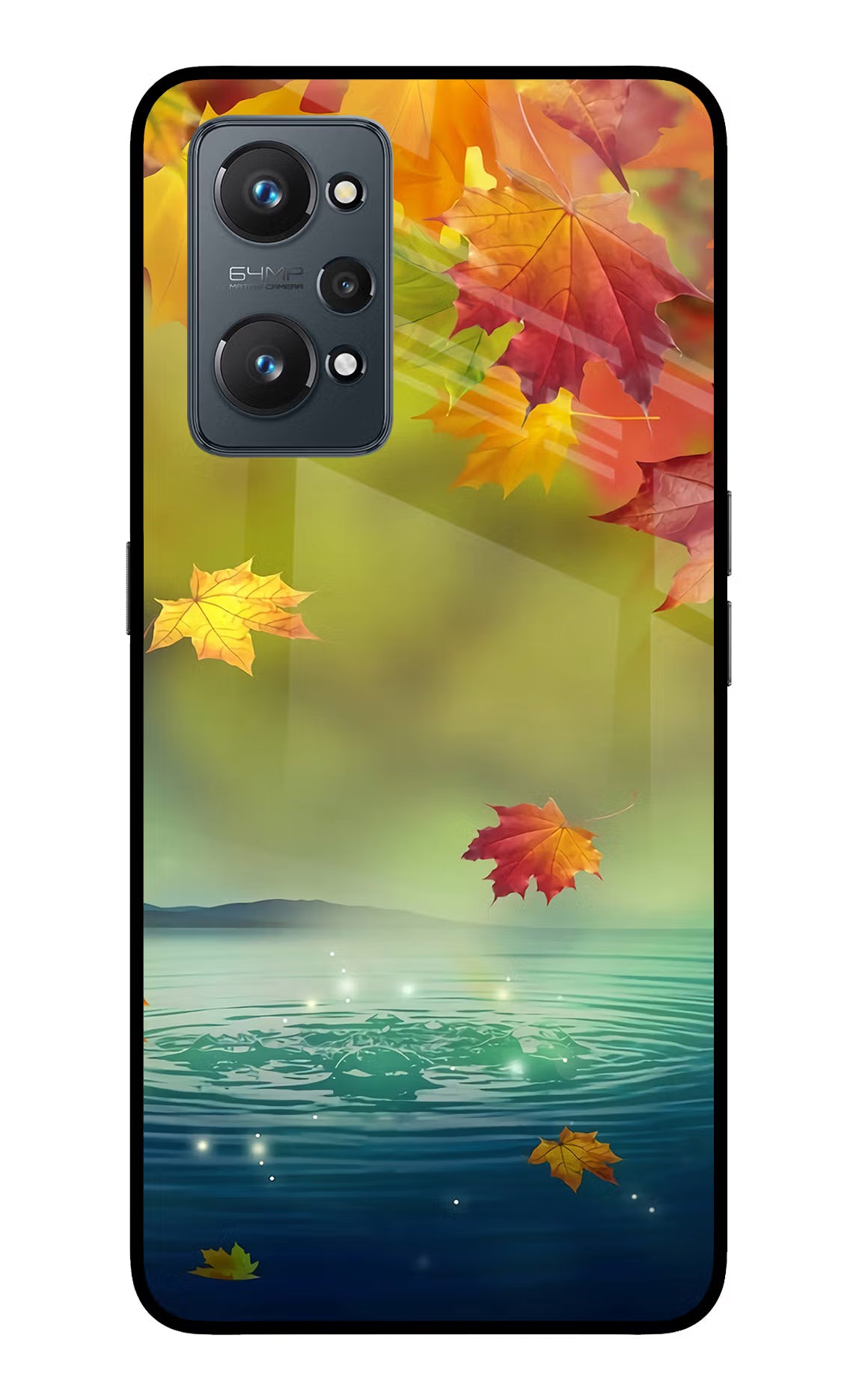 Flowers Realme GT 2 5G Glass Case - Flowers Realme GT 2 5G Glass Case Flowers Realme GT 2 5G Glass Case