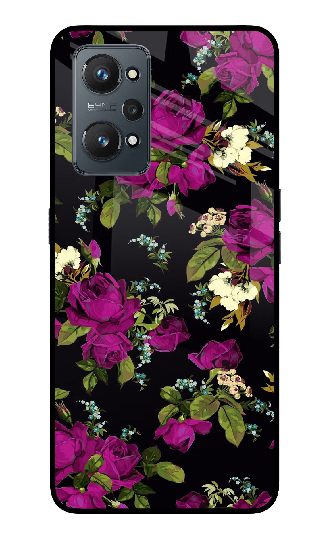 Flowers Realme GT 2 5G Glass Case Back Cover by Casekaro
