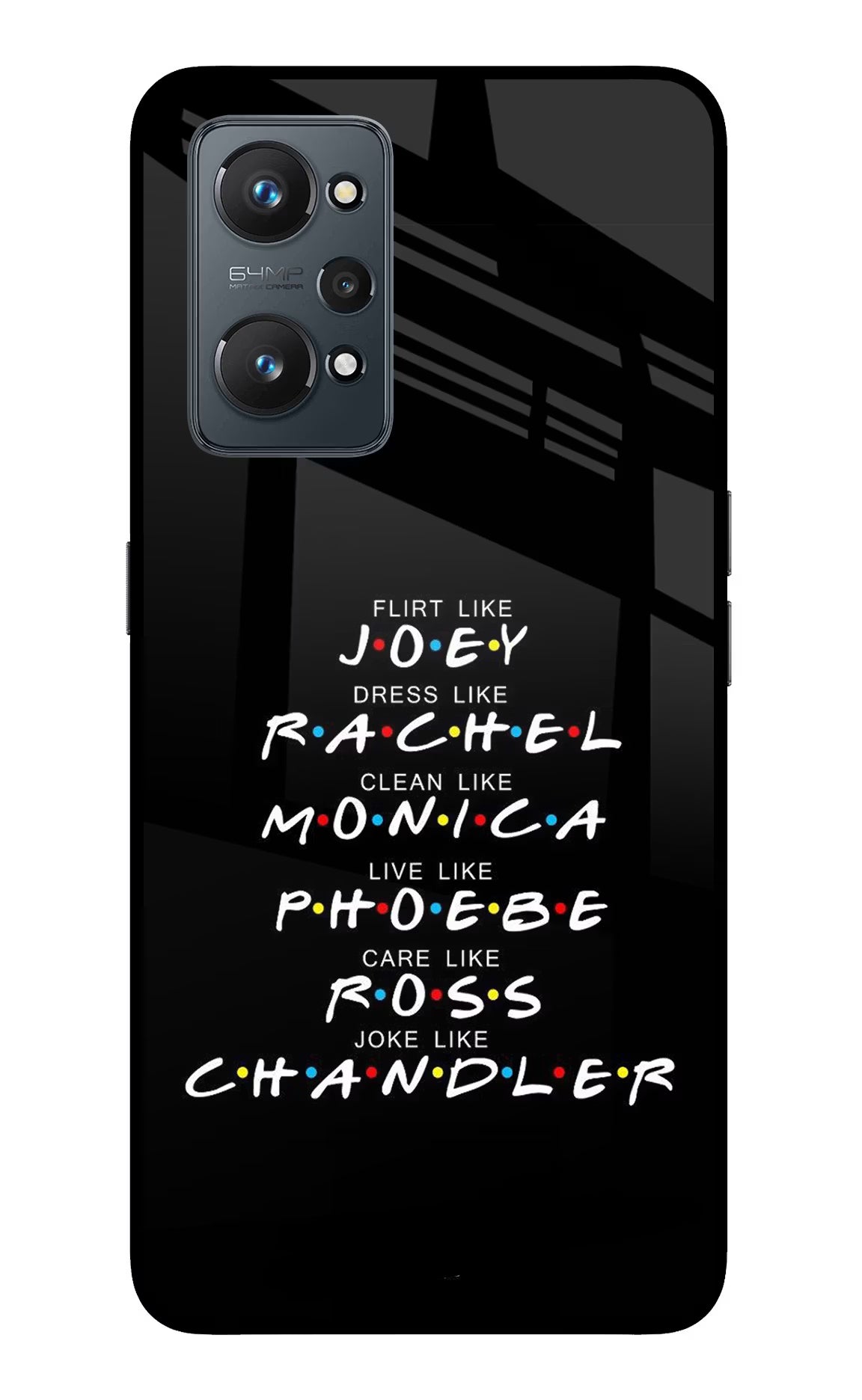 FRIENDS Character Realme GT 2 5G Glass Case - FRIENDS Character Realme GT 2 5G Glass Case FRIENDS Character Realme GT 2 5G Glass Case